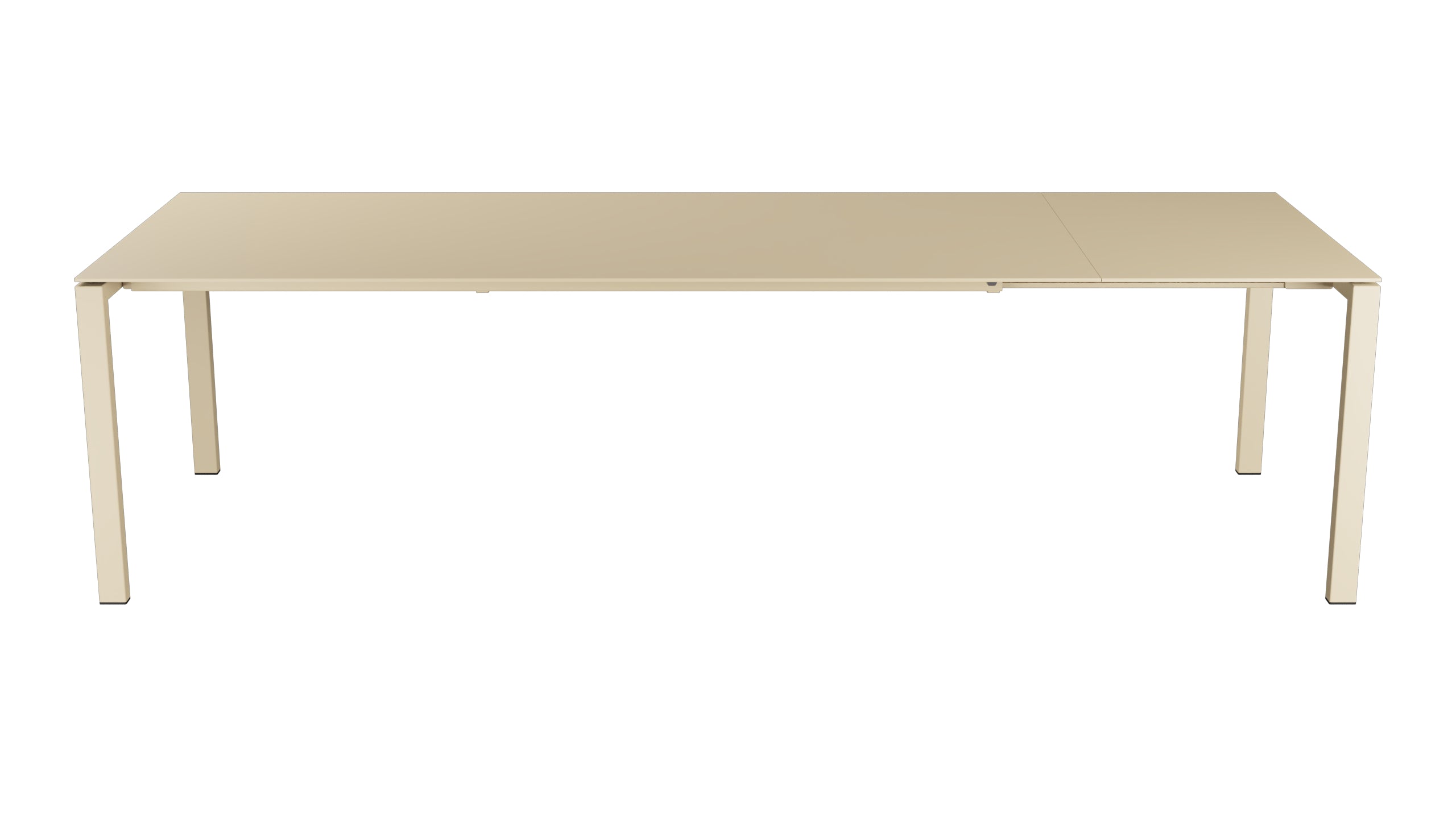 Luzern Glasfaser-Gartentisch 220/280x100 ausziehbar in Pastellbraun präsentiert im Onlineshop von KAQTU Design AG. Gartentisch ist von Schaffner