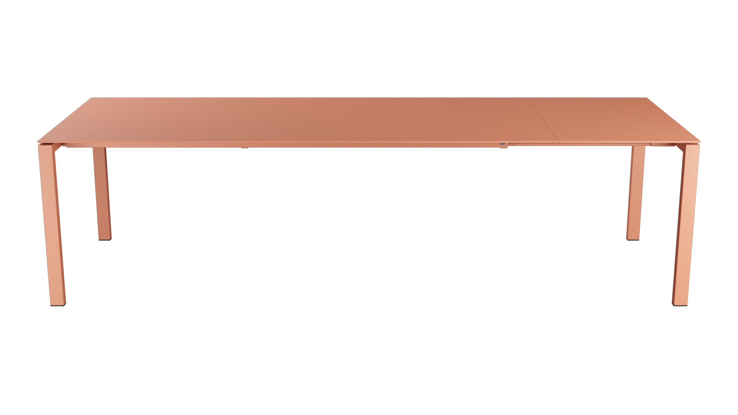 Luzern Glasfaser-Gartentisch 220/280x100 ausziehbar in Pastellterracotta präsentiert im Onlineshop von KAQTU Design AG. Gartentisch ist von Schaffner