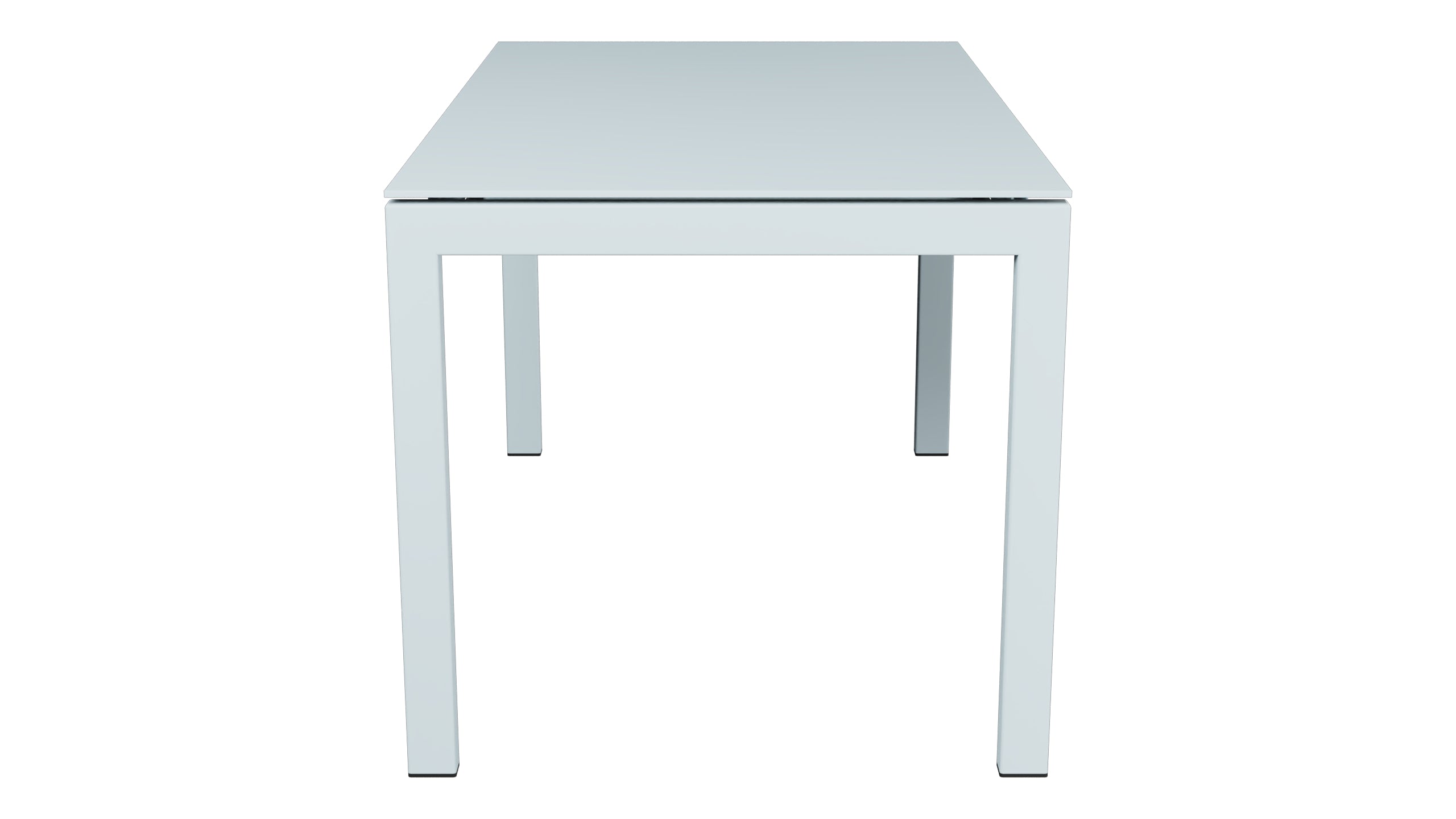 Luzern Glasfaser-Gartentisch 140/200x80 ausziehbar in Pastellblau präsentiert im Onlineshop von KAQTU Design AG. Gartentisch ist von Schaffner