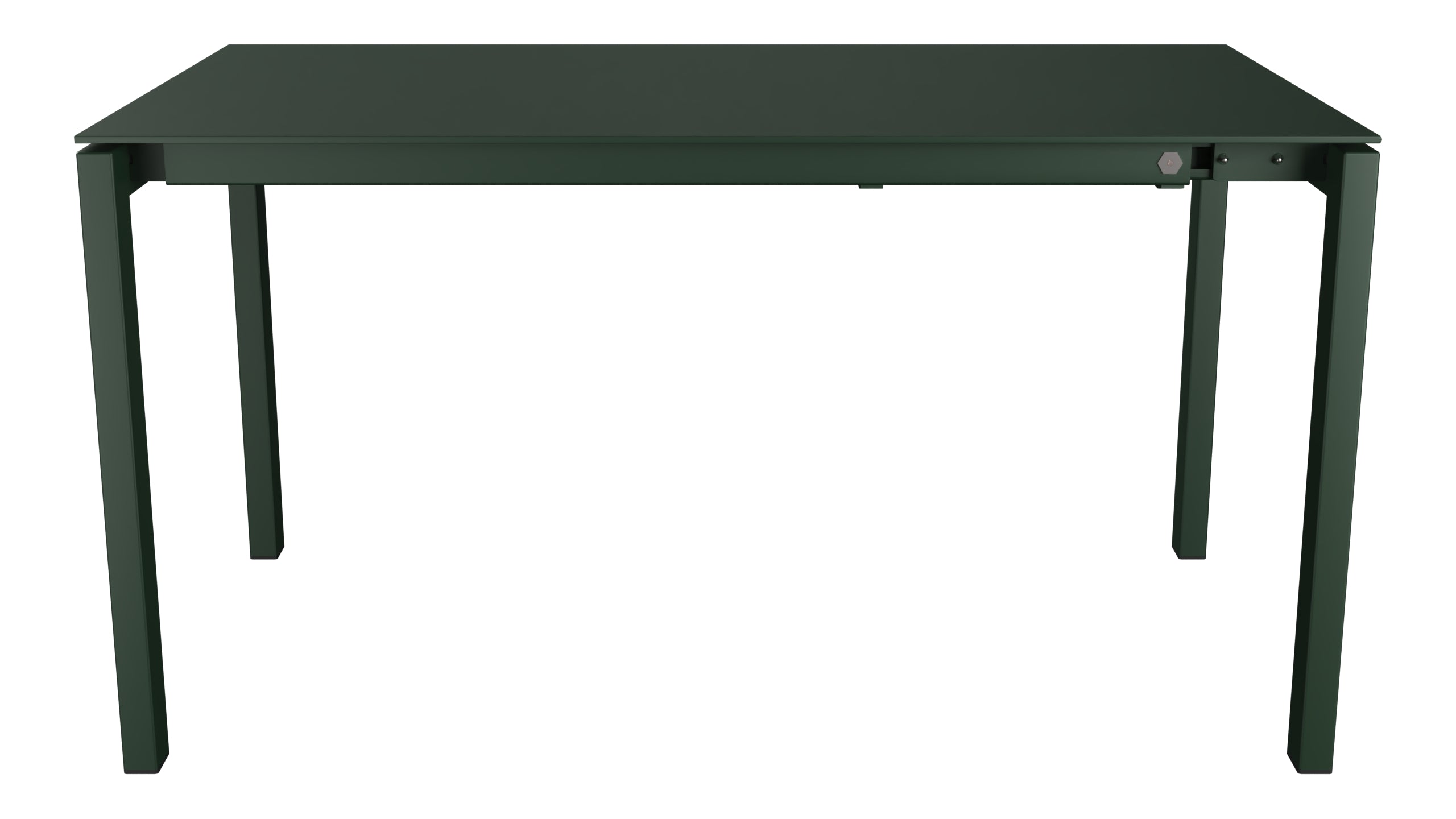 Luzern Glasfaser-Gartentisch 140/200x80 ausziehbar in Tannengrün präsentiert im Onlineshop von KAQTU Design AG. Gartentisch ist von Schaffner