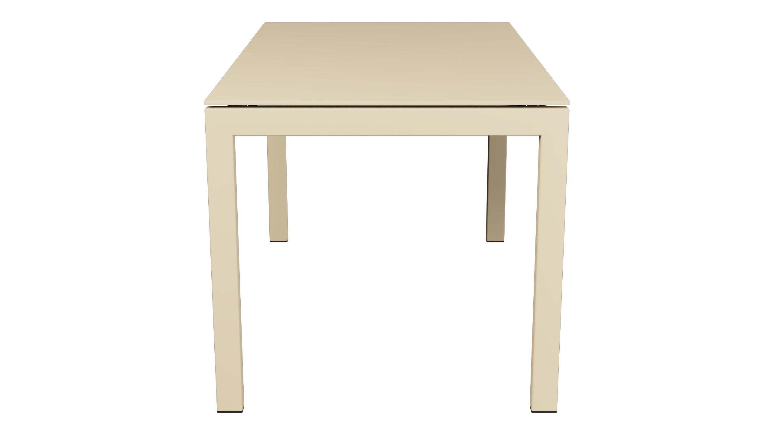 Luzern Glasfaser-Gartentisch 140/200x80 ausziehbar in Pastellbraun präsentiert im Onlineshop von KAQTU Design AG. Gartentisch ist von Schaffner