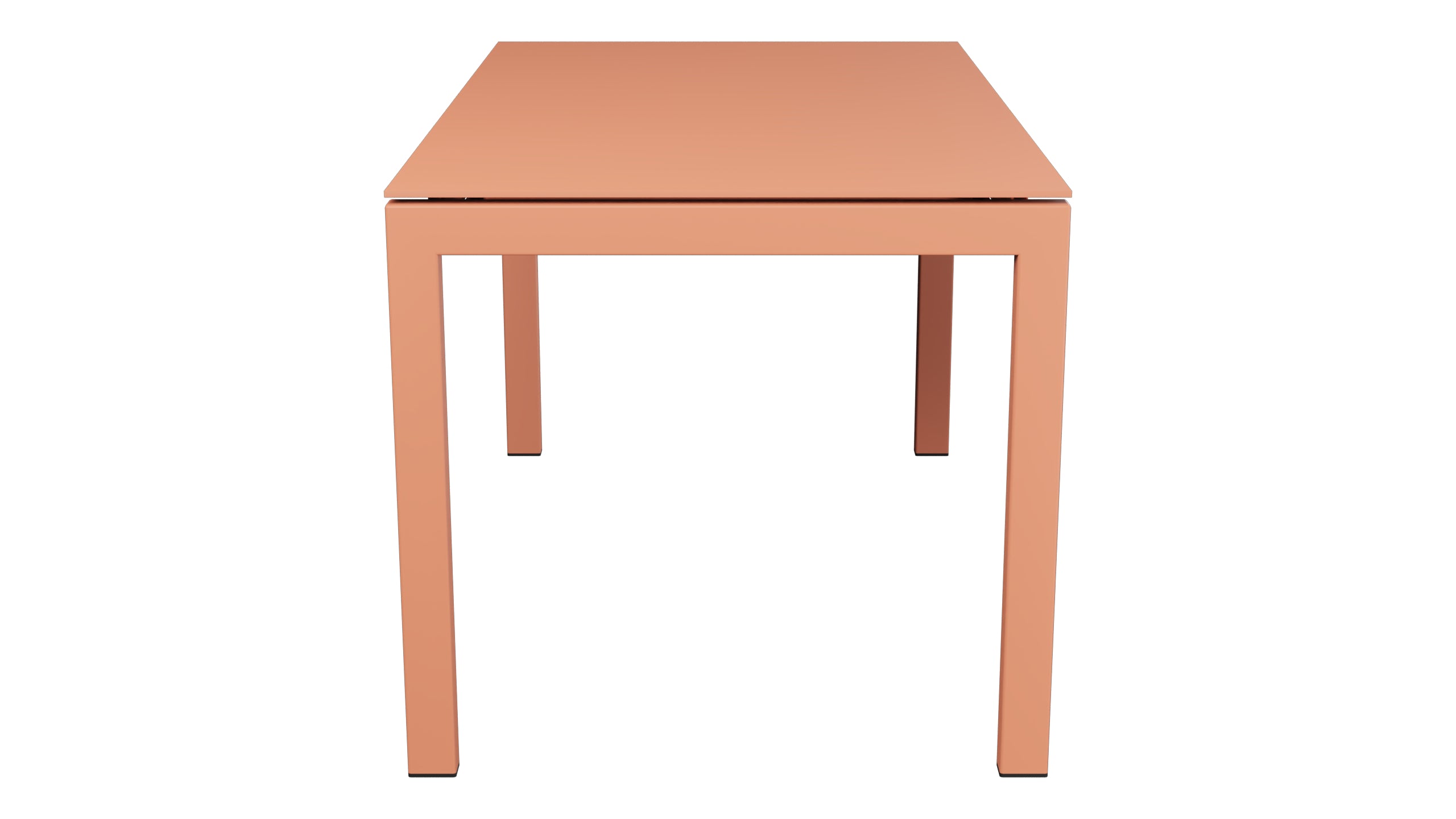 Luzern Glasfaser-Gartentisch 140/200x80 ausziehbar in Pastellterracotta präsentiert im Onlineshop von KAQTU Design AG. Gartentisch ist von Schaffner