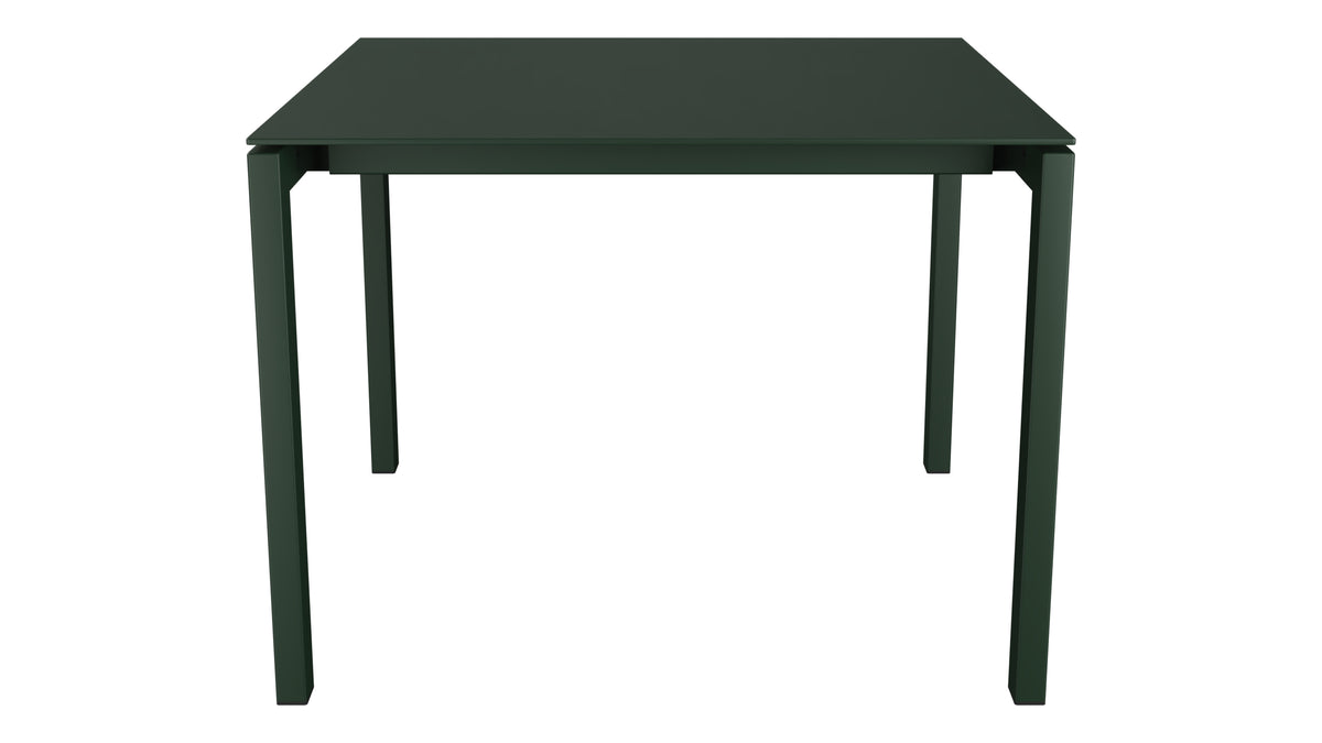 Luzern Glasfaser-Gartentisch 100x100 in Tannengrün präsentiert im Onlineshop von KAQTU Design AG. Gartentisch ist von Schaffner