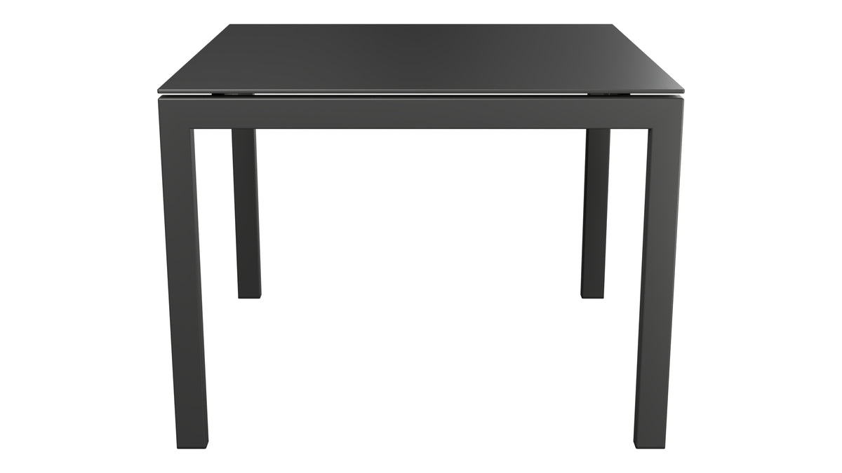 Luzern Glasfaser-Gartentisch 100x100 in Anthrazit präsentiert im Onlineshop von KAQTU Design AG. Gartentisch ist von Schaffner