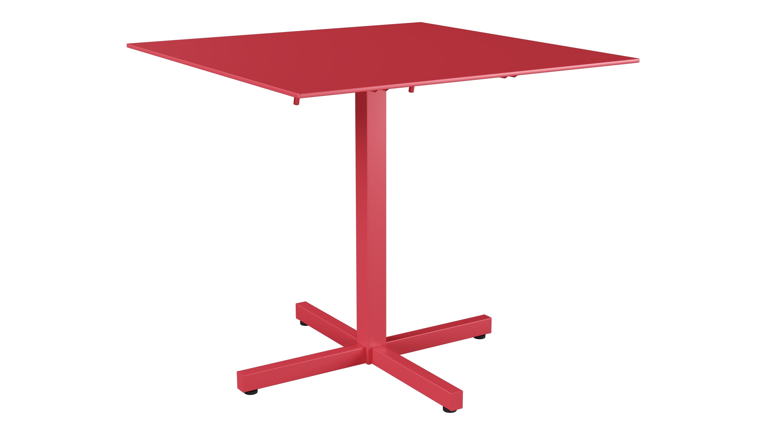 Luzern Glasfaser-Gartentisch Decor 80x80 klappbar in Ahornrot präsentiert im Onlineshop von KAQTU Design AG. Gartentisch ist von Schaffner