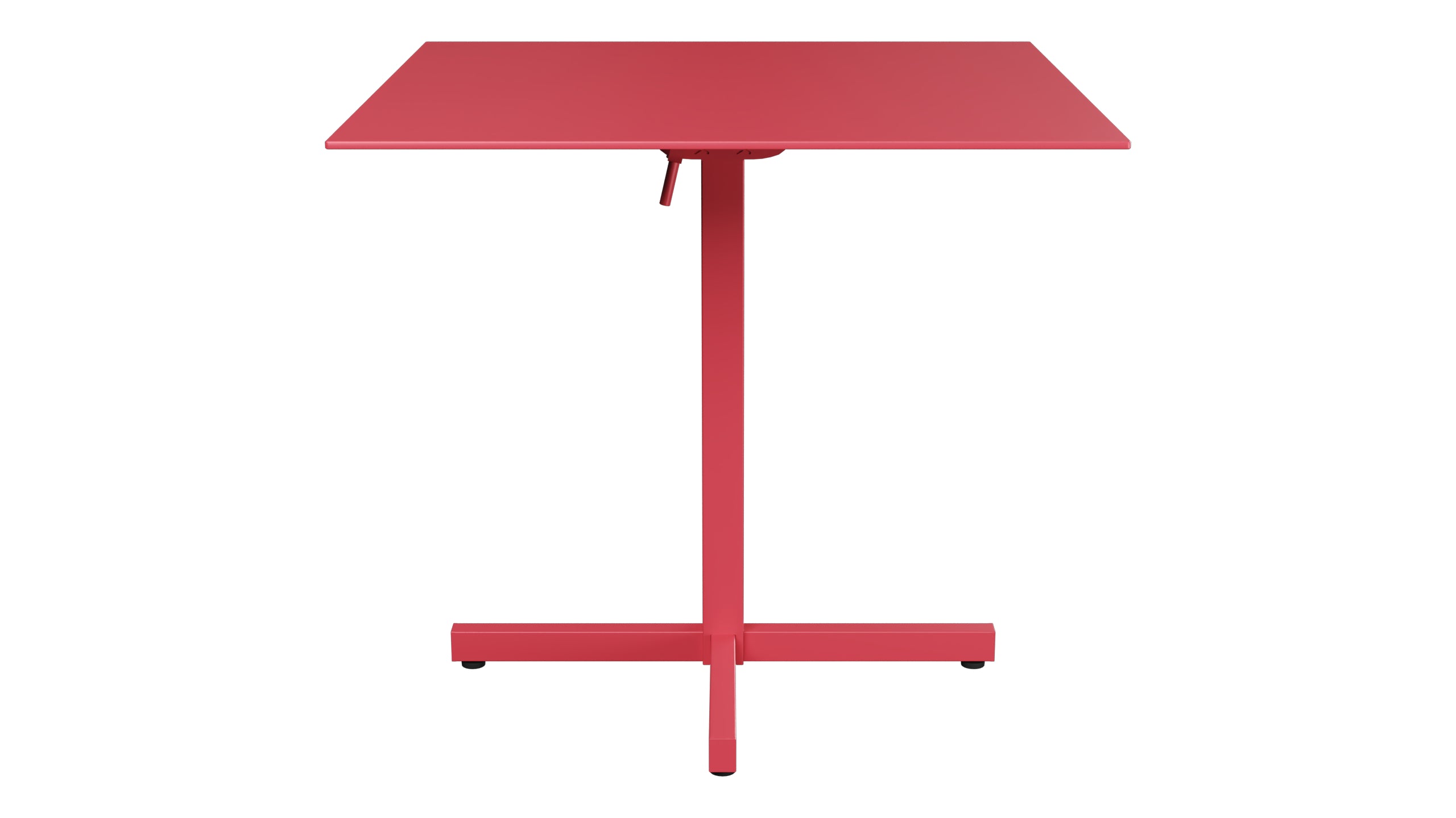 Luzern Glasfaser-Gartentisch Decor 80x80 klappbar in Ahornrot präsentiert im Onlineshop von KAQTU Design AG. Gartentisch ist von Schaffner