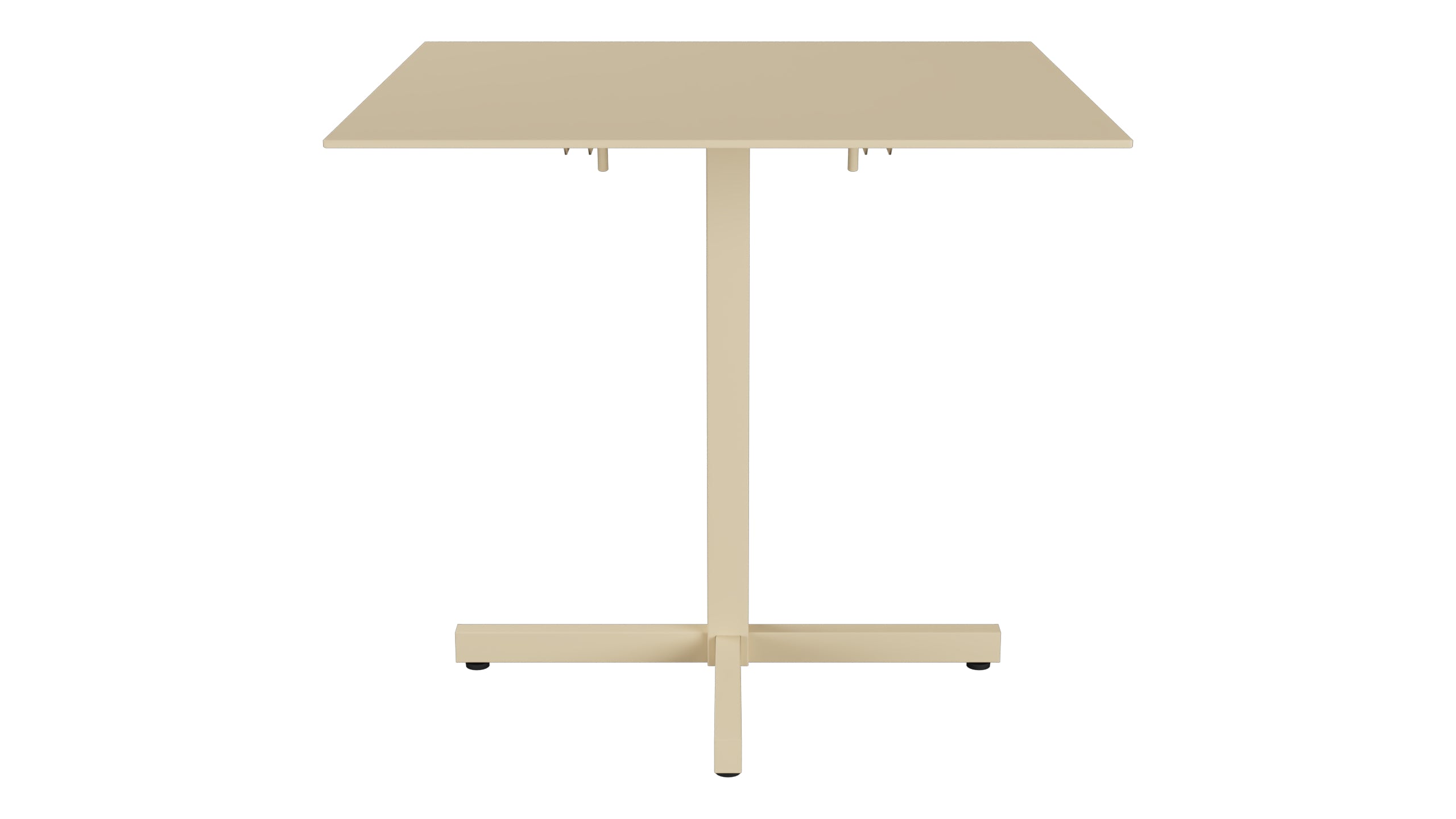Luzern Glasfaser-Gartentisch Decor 80x80 klappbar in Pastellbraun präsentiert im Onlineshop von KAQTU Design AG. Gartentisch ist von Schaffner