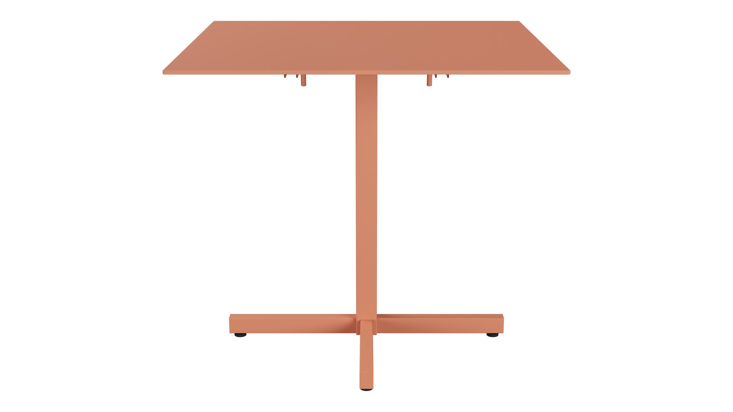 Luzern Glasfaser-Gartentisch Decor 80x80 klappbar in Pastellterracotta präsentiert im Onlineshop von KAQTU Design AG. Gartentisch ist von Schaffner