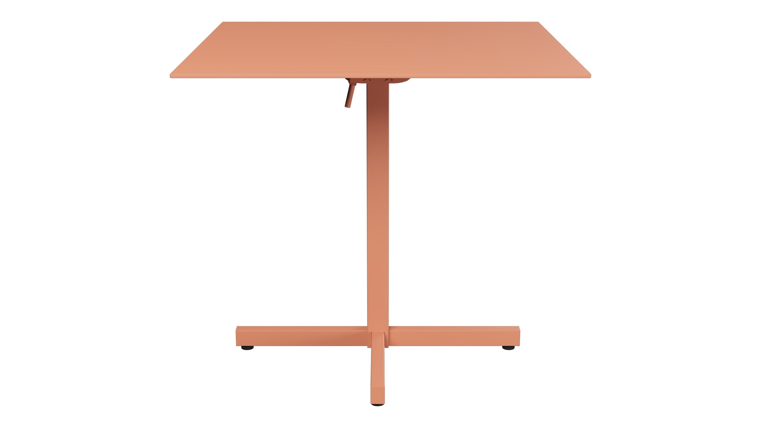Luzern Glasfaser-Gartentisch Decor 80x80 klappbar in Pastellterracotta präsentiert im Onlineshop von KAQTU Design AG. Gartentisch ist von Schaffner