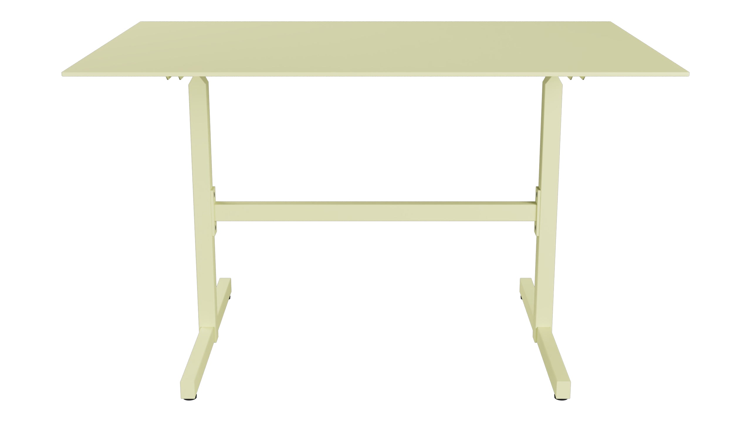 Luzern Glasfaser-Gartentisch Decor 120x80 klappbar in Buchsbaumgelb präsentiert im Onlineshop von KAQTU Design AG. Gartentisch ist von Schaffner