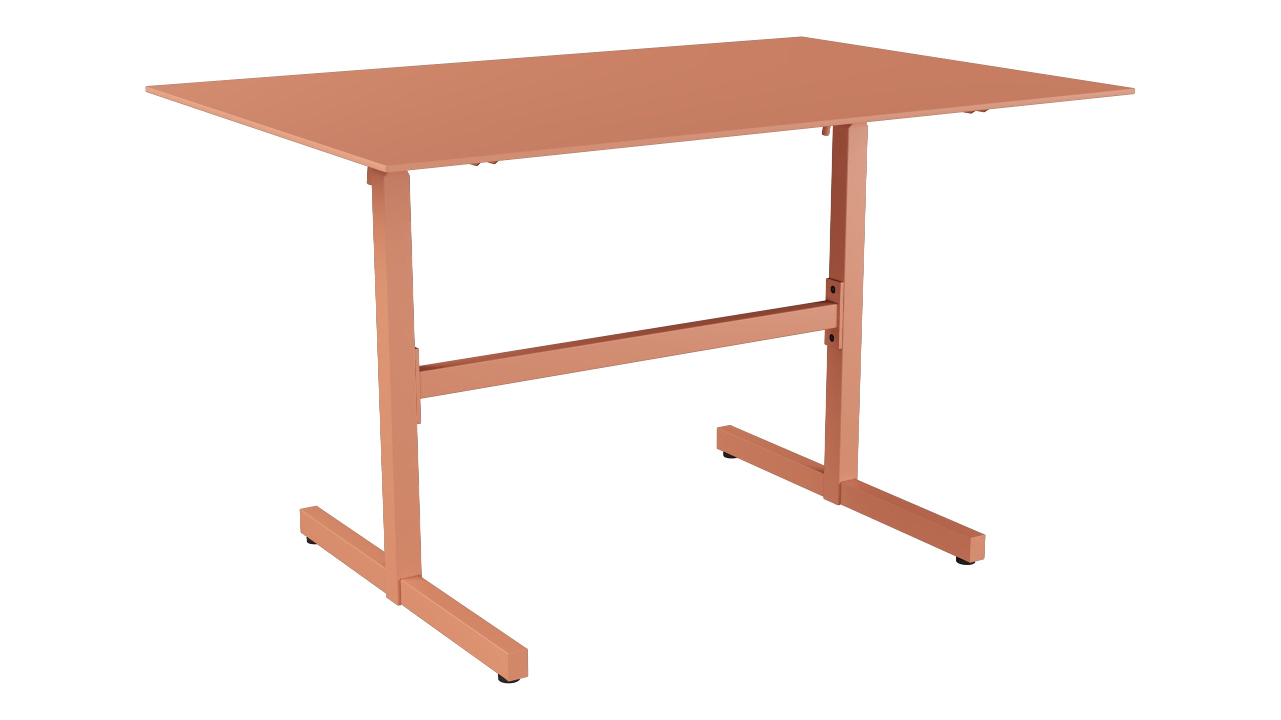 Luzern Glasfaser-Gartentisch Decor 120x80 klappbar in Pastellterracotta präsentiert im Onlineshop von KAQTU Design AG. Gartentisch ist von Schaffner