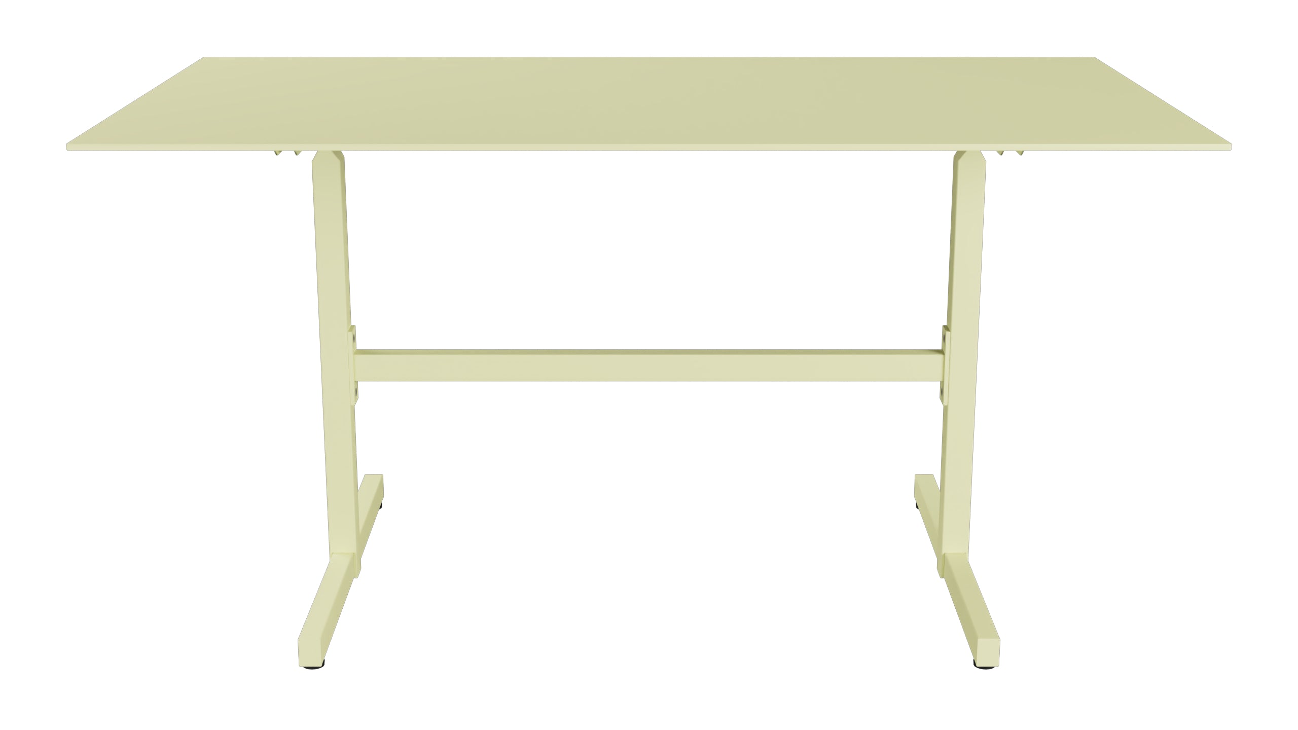 Luzern Glasfaser-Gartentisch  Decor 140x80 klappbar in Buchsbaumgelb präsentiert im Onlineshop von KAQTU Design AG. Gartentisch ist von Schaffner