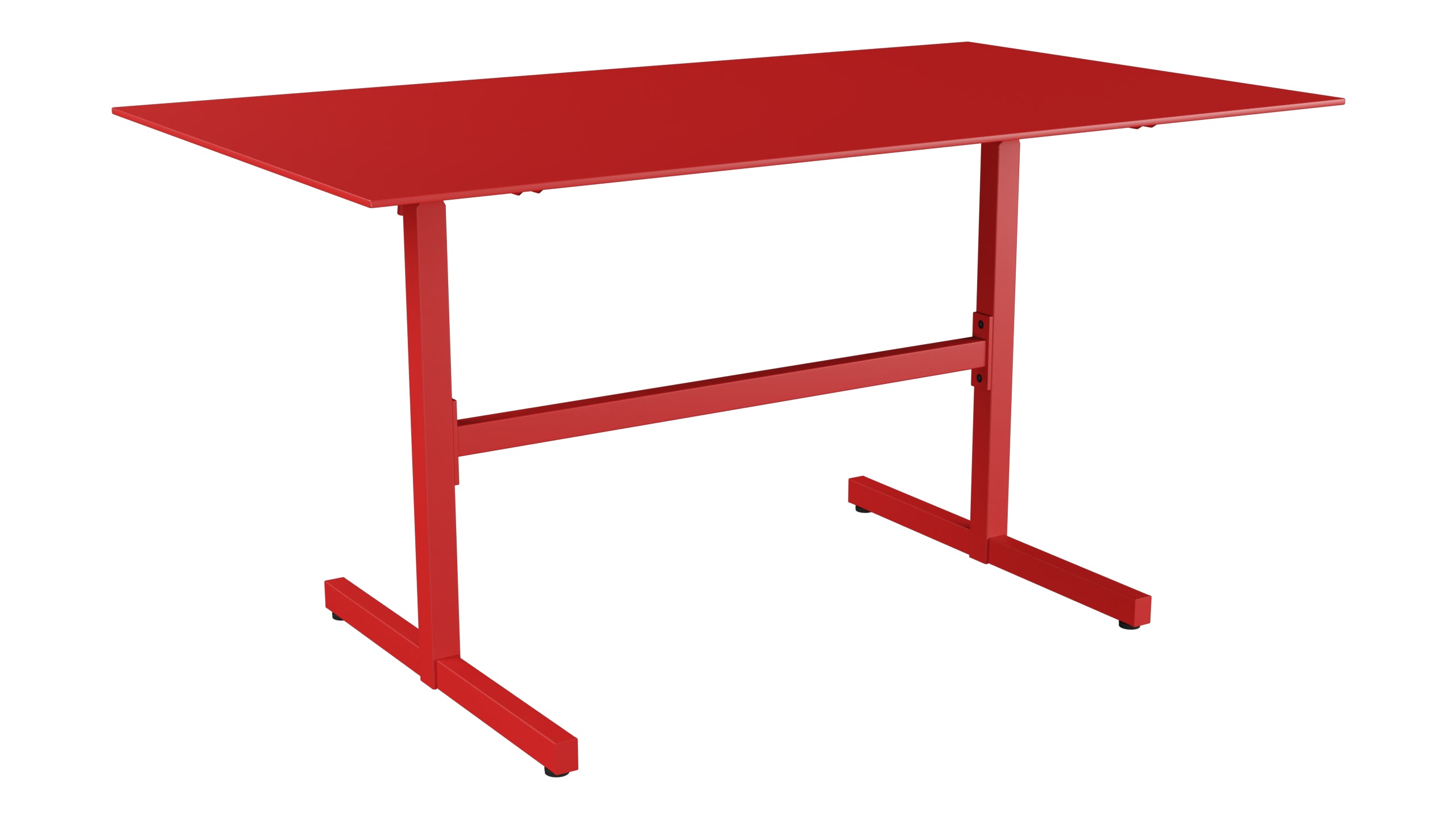 Luzern Glasfaser-Gartentisch  Decor 140x80 klappbar in Rot präsentiert im Onlineshop von KAQTU Design AG. Gartentisch ist von Schaffner