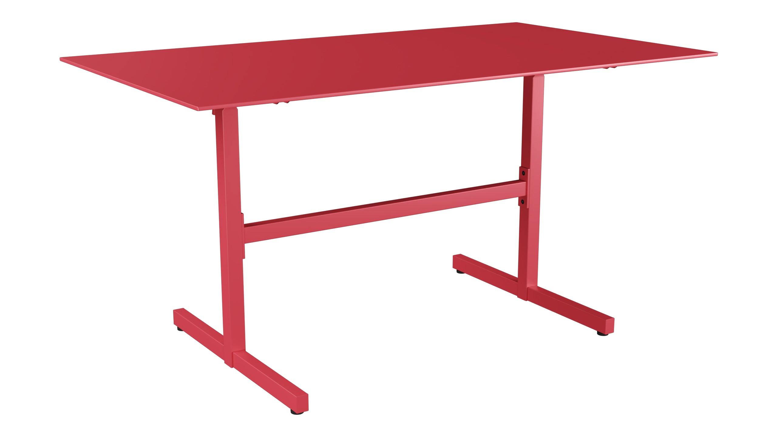 Luzern Glasfaser-Gartentisch  Decor 140x80 klappbar in Ahornrot präsentiert im Onlineshop von KAQTU Design AG. Gartentisch ist von Schaffner