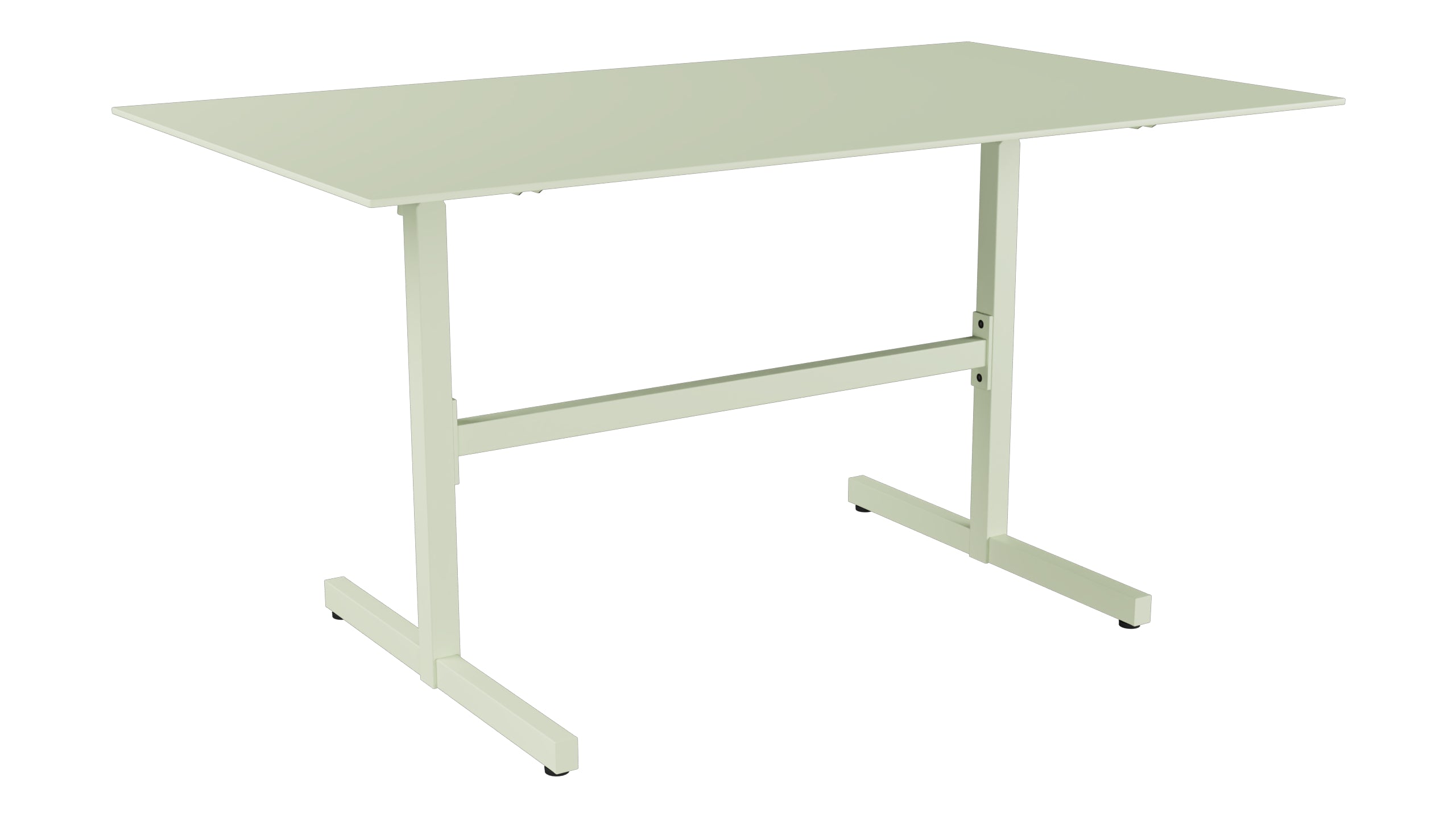 Luzern Glasfaser-Gartentisch  Decor 140x80 klappbar in Pastellgrün präsentiert im Onlineshop von KAQTU Design AG. Gartentisch ist von Schaffner