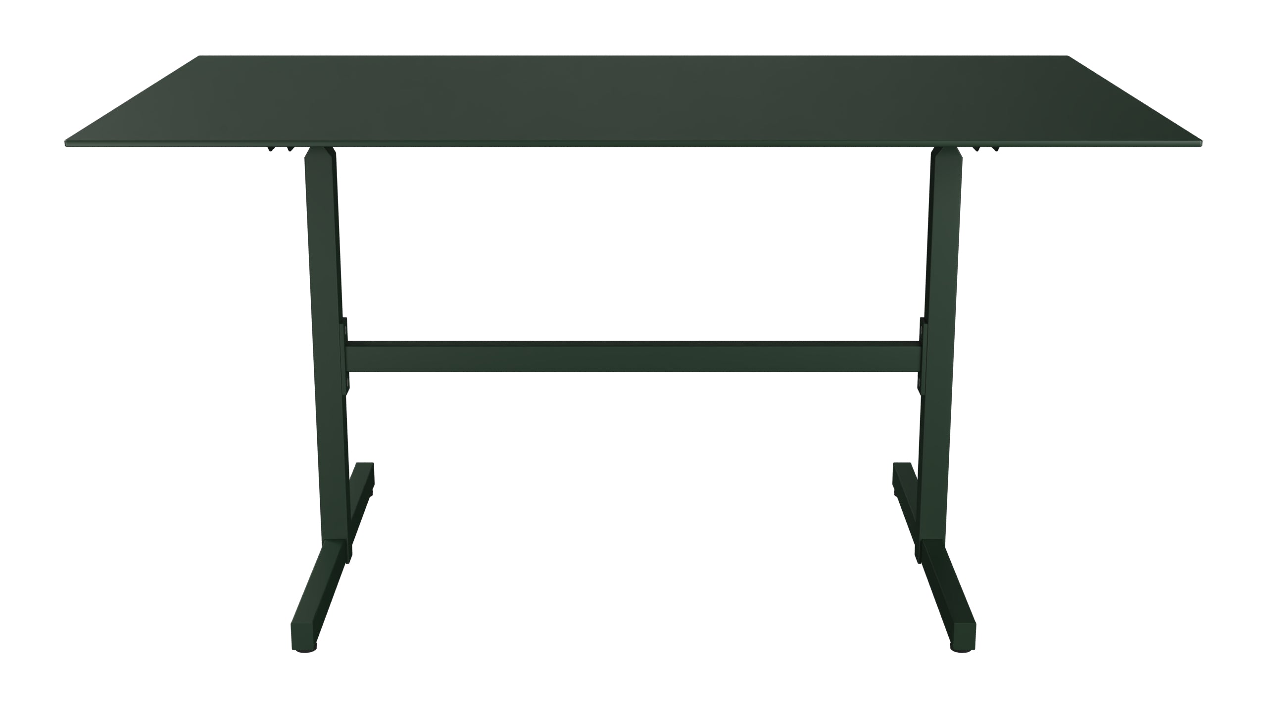 Luzern Glasfaser-Gartentisch  Decor 140x80 klappbar in Tannengrün präsentiert im Onlineshop von KAQTU Design AG. Gartentisch ist von Schaffner