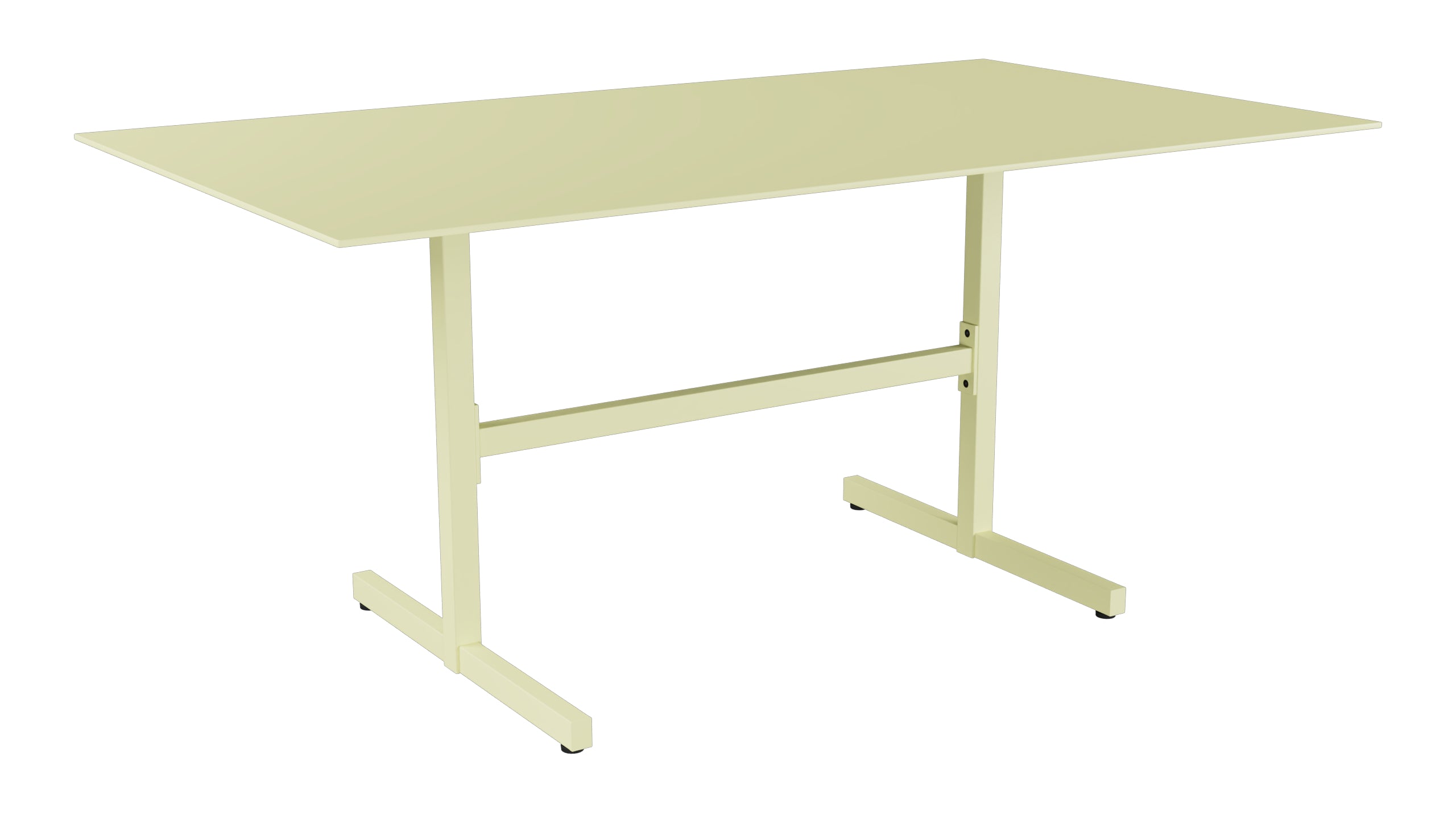 Luzern Glasfaser-Gartentisch Decor 160x90 klappbar in Buchsbaumgelb präsentiert im Onlineshop von KAQTU Design AG. Gartentisch ist von Schaffner