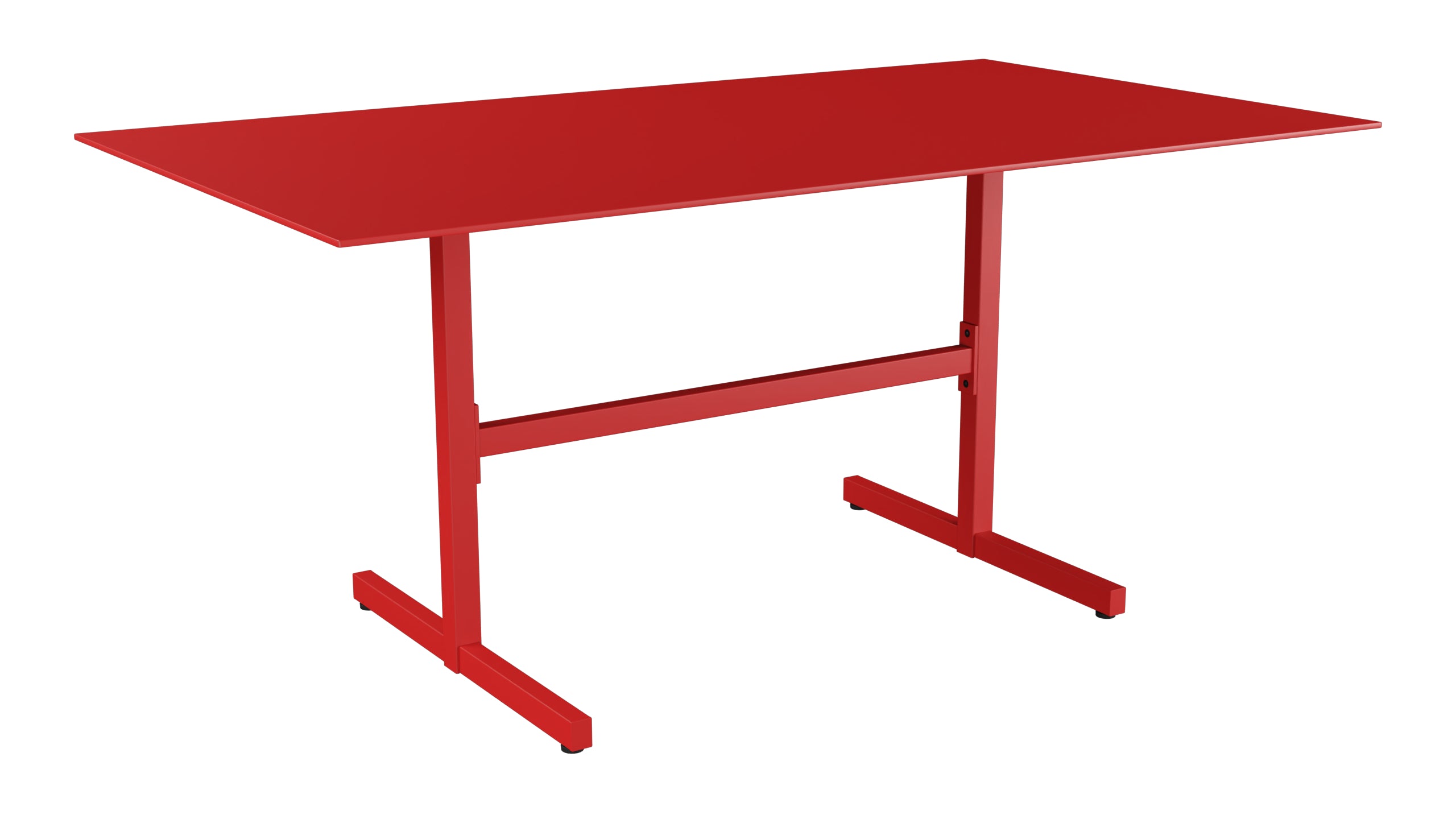 Luzern Glasfaser-Gartentisch Decor 160x90 klappbar in Rot präsentiert im Onlineshop von KAQTU Design AG. Gartentisch ist von Schaffner