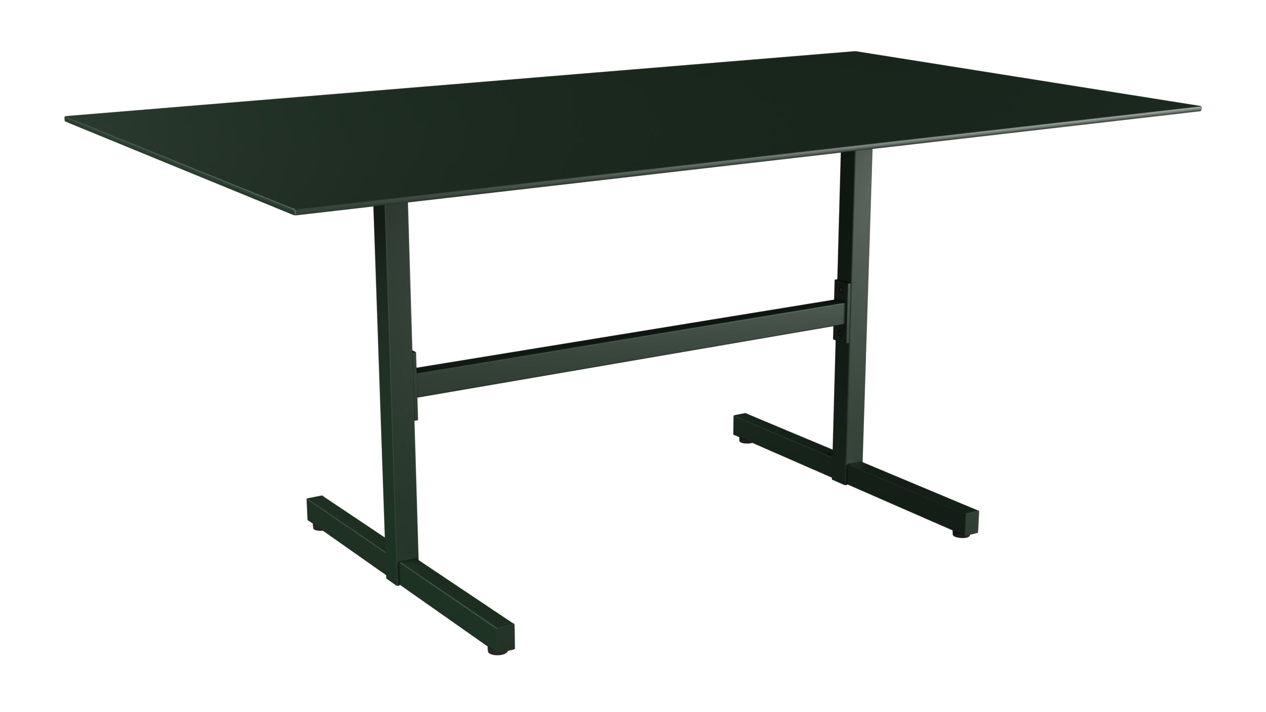 Luzern Glasfaser-Gartentisch Decor 160x90 klappbar in Tannengrün präsentiert im Onlineshop von KAQTU Design AG. Gartentisch ist von Schaffner