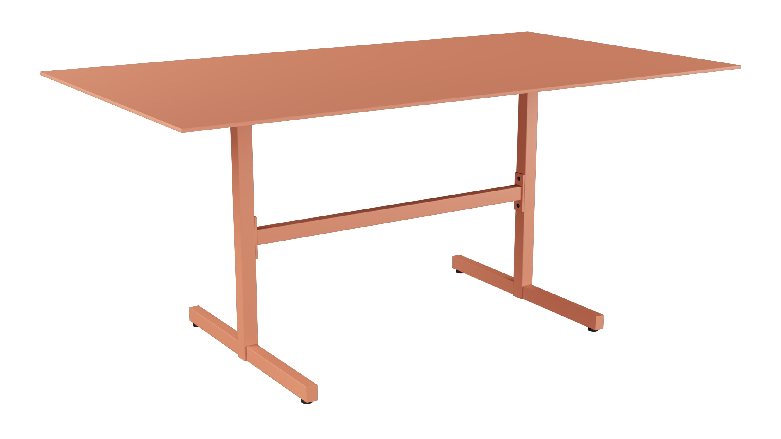 Luzern Glasfaser-Gartentisch Decor 160x90 klappbar in Pastellterracotta präsentiert im Onlineshop von KAQTU Design AG. Gartentisch ist von Schaffner