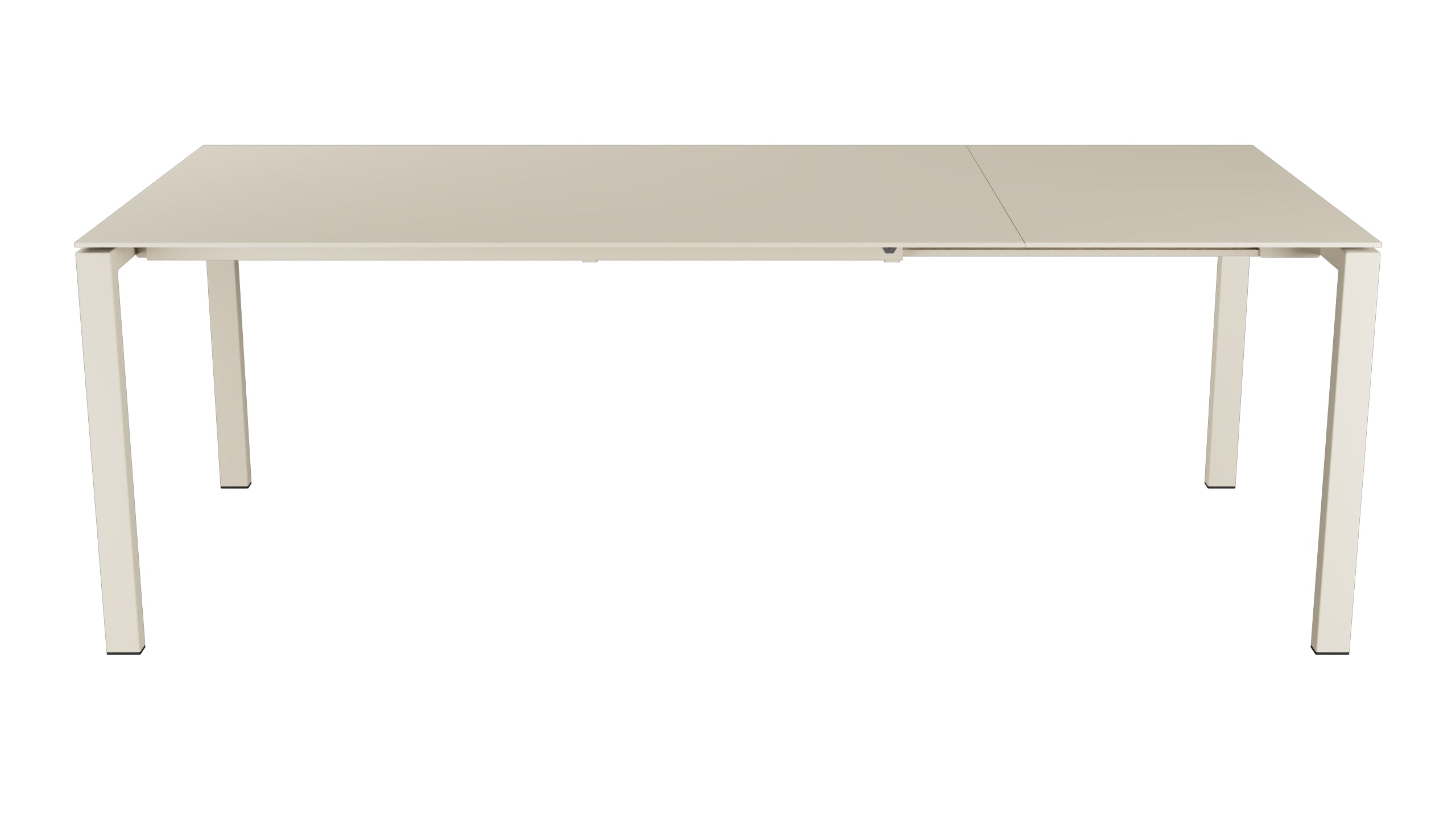 Luzern Glasfaser-Gartentisch 160/220x100 ausziehbar in Pastellsand präsentiert im Onlineshop von KAQTU Design AG. Gartentisch ist von Schaffner