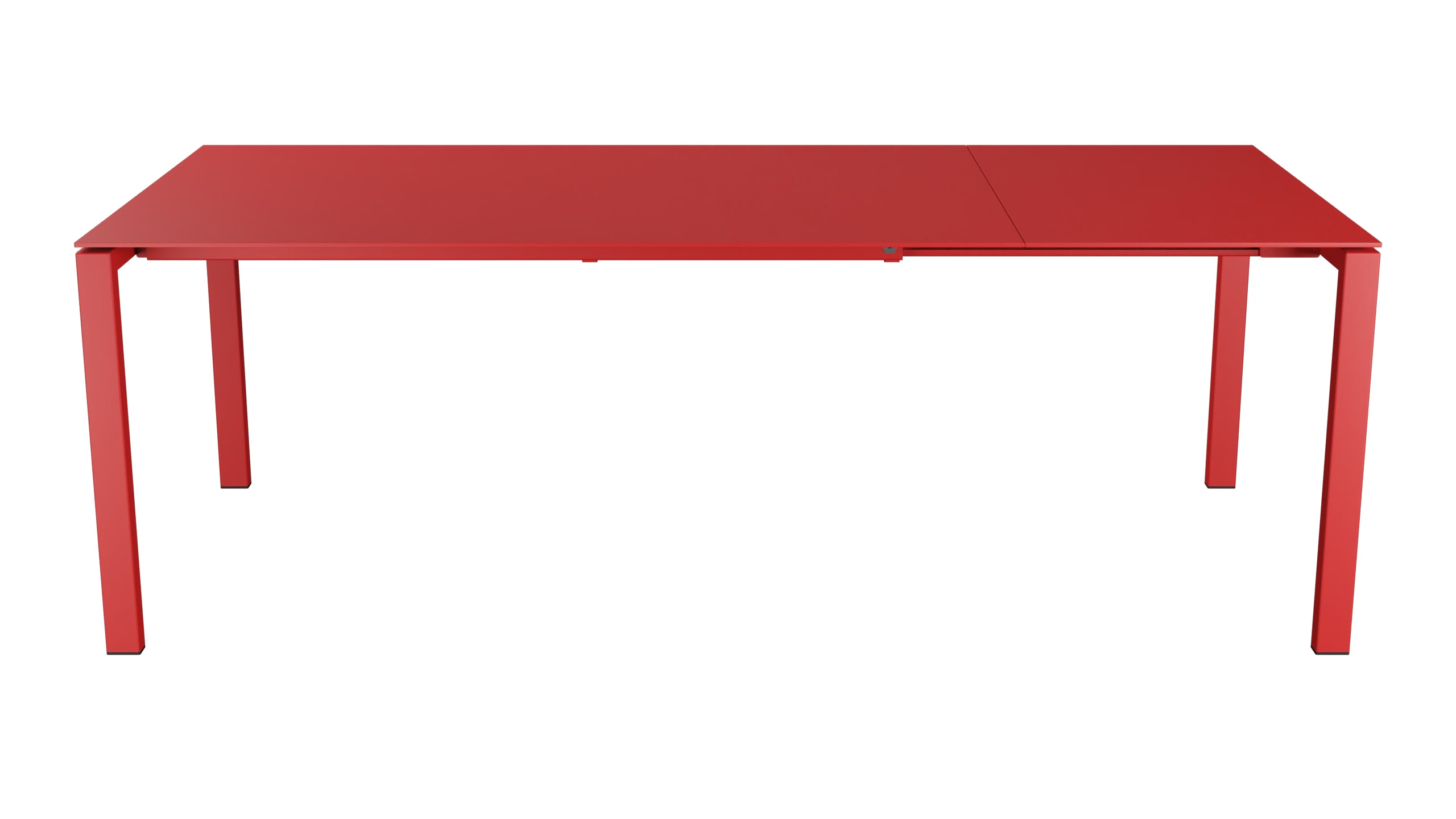 Luzern Glasfaser-Gartentisch 160/220x100 ausziehbar in Rot präsentiert im Onlineshop von KAQTU Design AG. Gartentisch ist von Schaffner