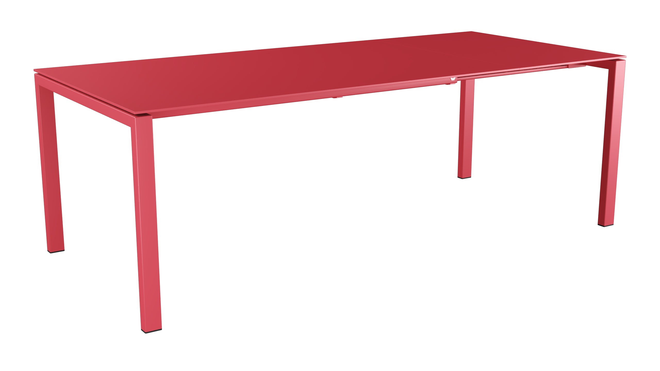 Luzern Glasfaser-Gartentisch 160/220x100 ausziehbar in Ahornrot präsentiert im Onlineshop von KAQTU Design AG. Gartentisch ist von Schaffner