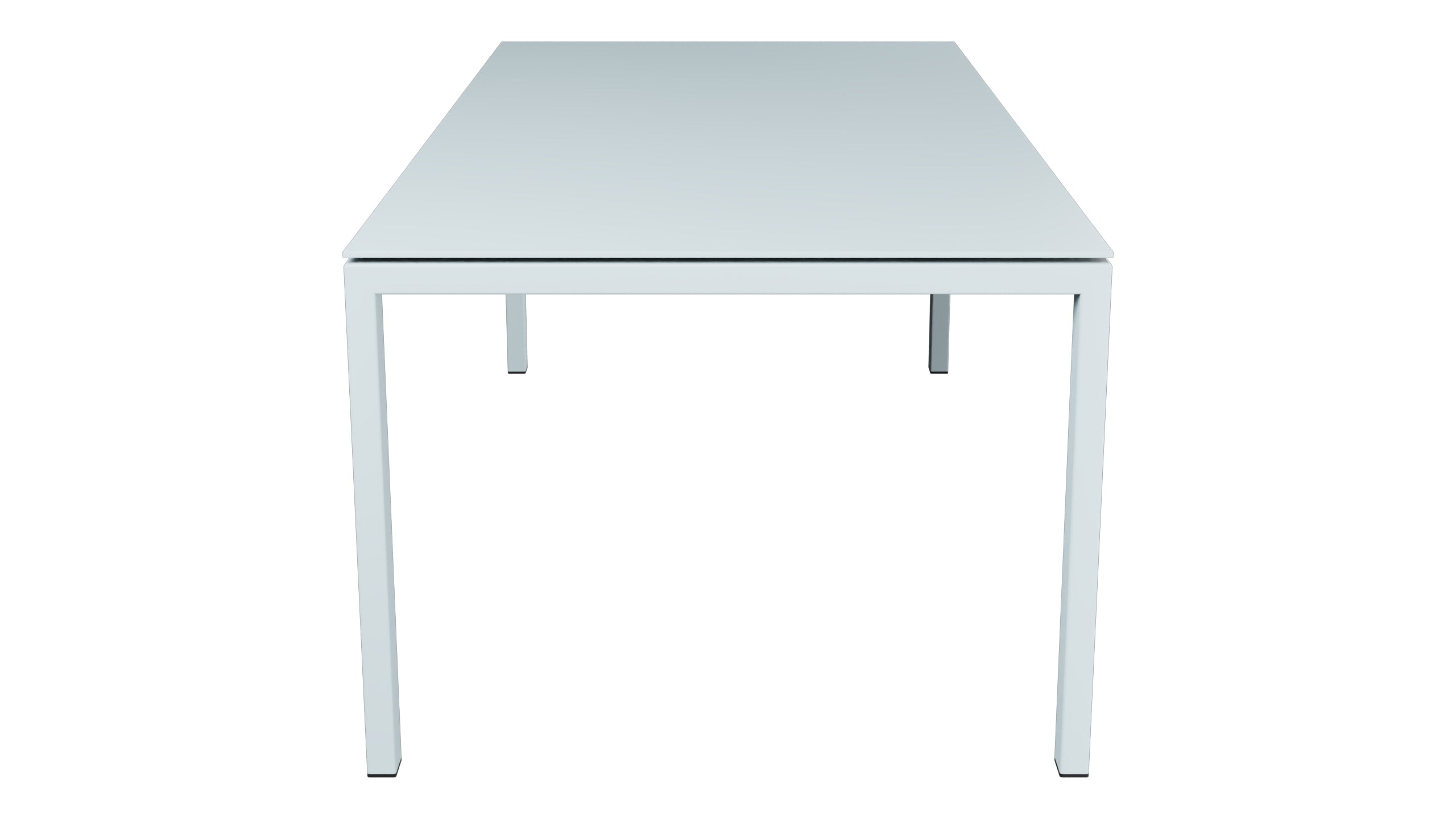Luzern Glasfaser-Gartentisch 160/220x100 ausziehbar in Pastellblau präsentiert im Onlineshop von KAQTU Design AG. Gartentisch ist von Schaffner