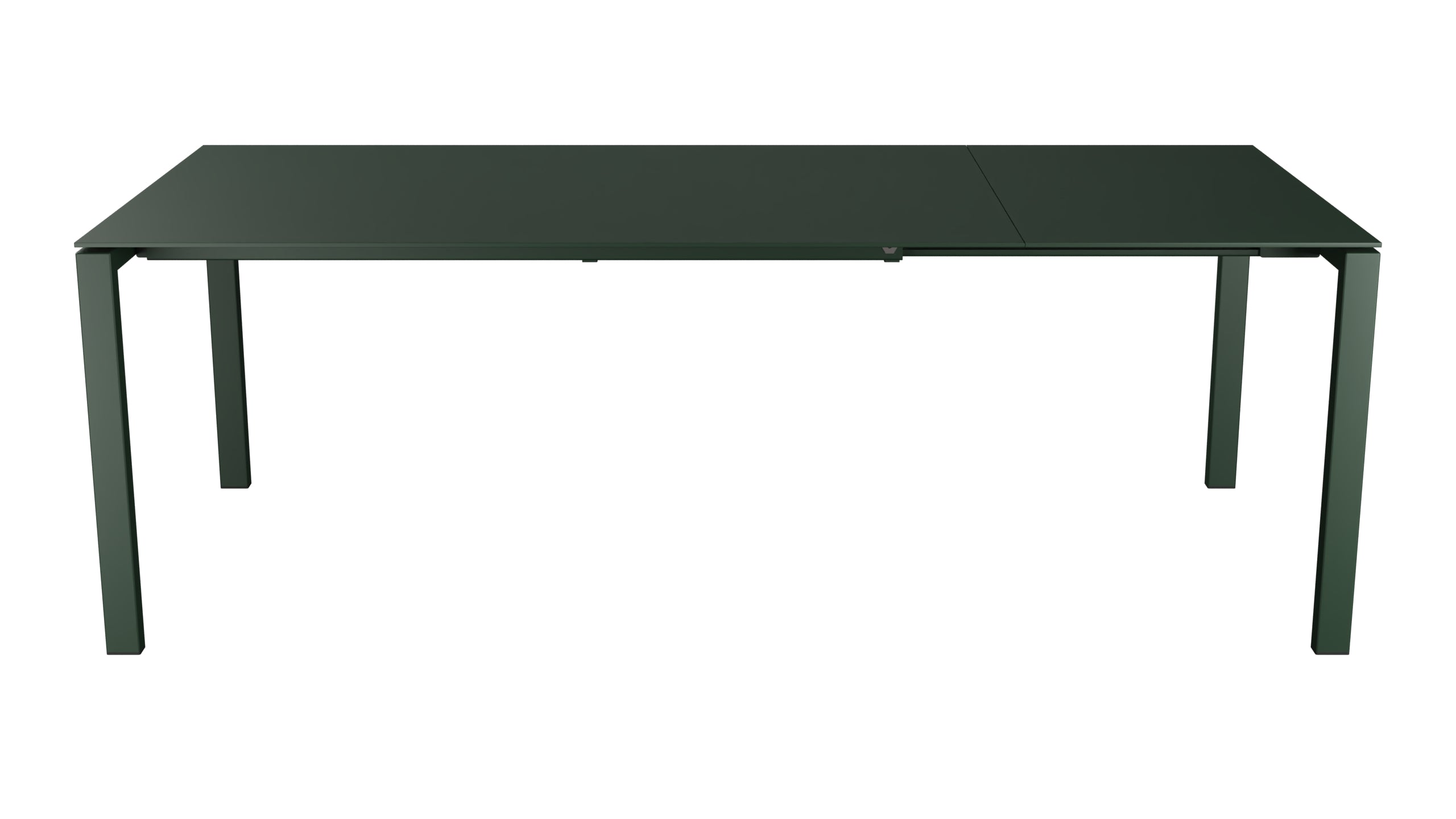 Luzern Glasfaser-Gartentisch 160/220x100 ausziehbar in Tannengrün präsentiert im Onlineshop von KAQTU Design AG. Gartentisch ist von Schaffner