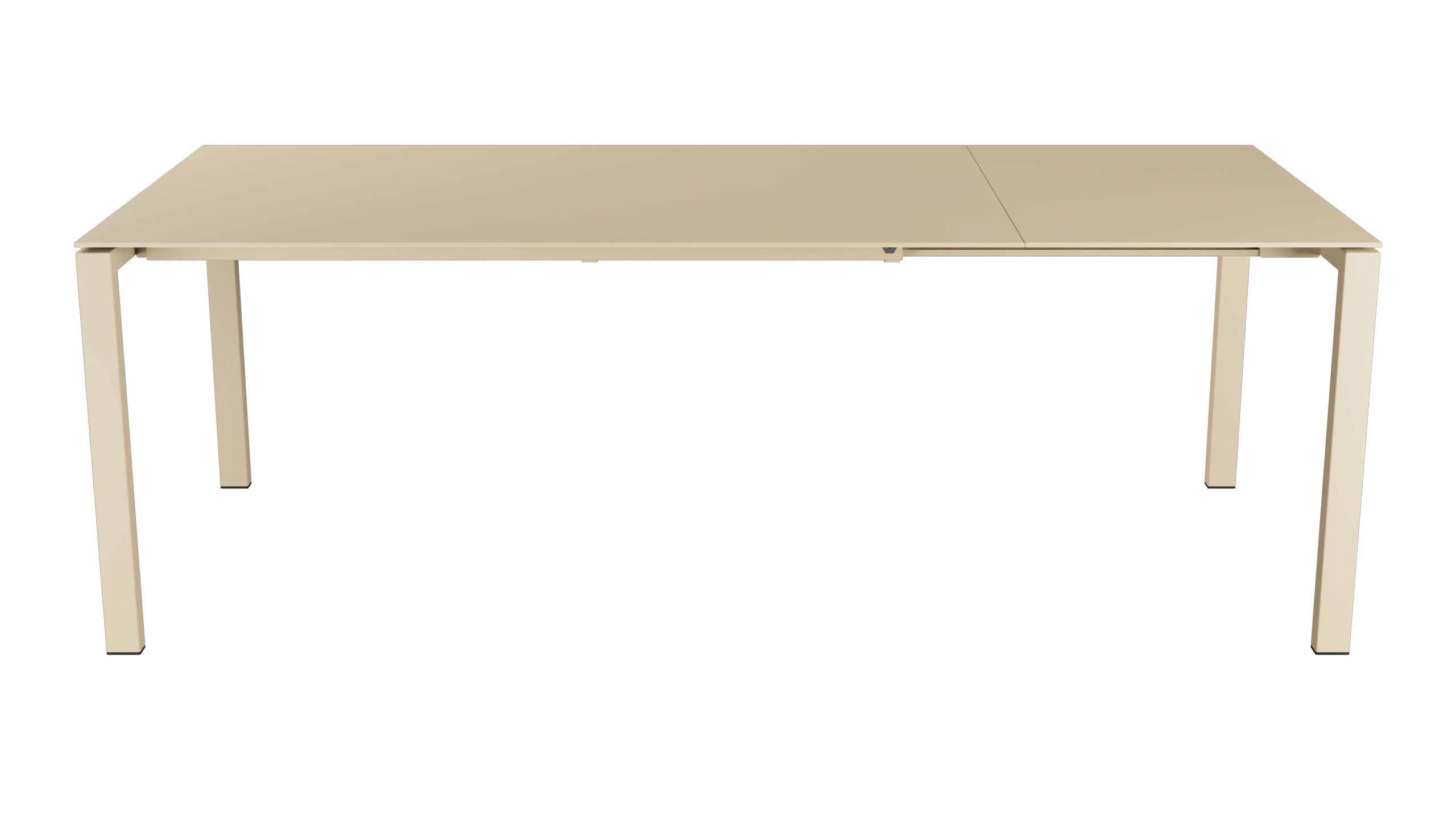 Luzern Glasfaser-Gartentisch 160/220x100 ausziehbar in Pastellbraun präsentiert im Onlineshop von KAQTU Design AG. Gartentisch ist von Schaffner