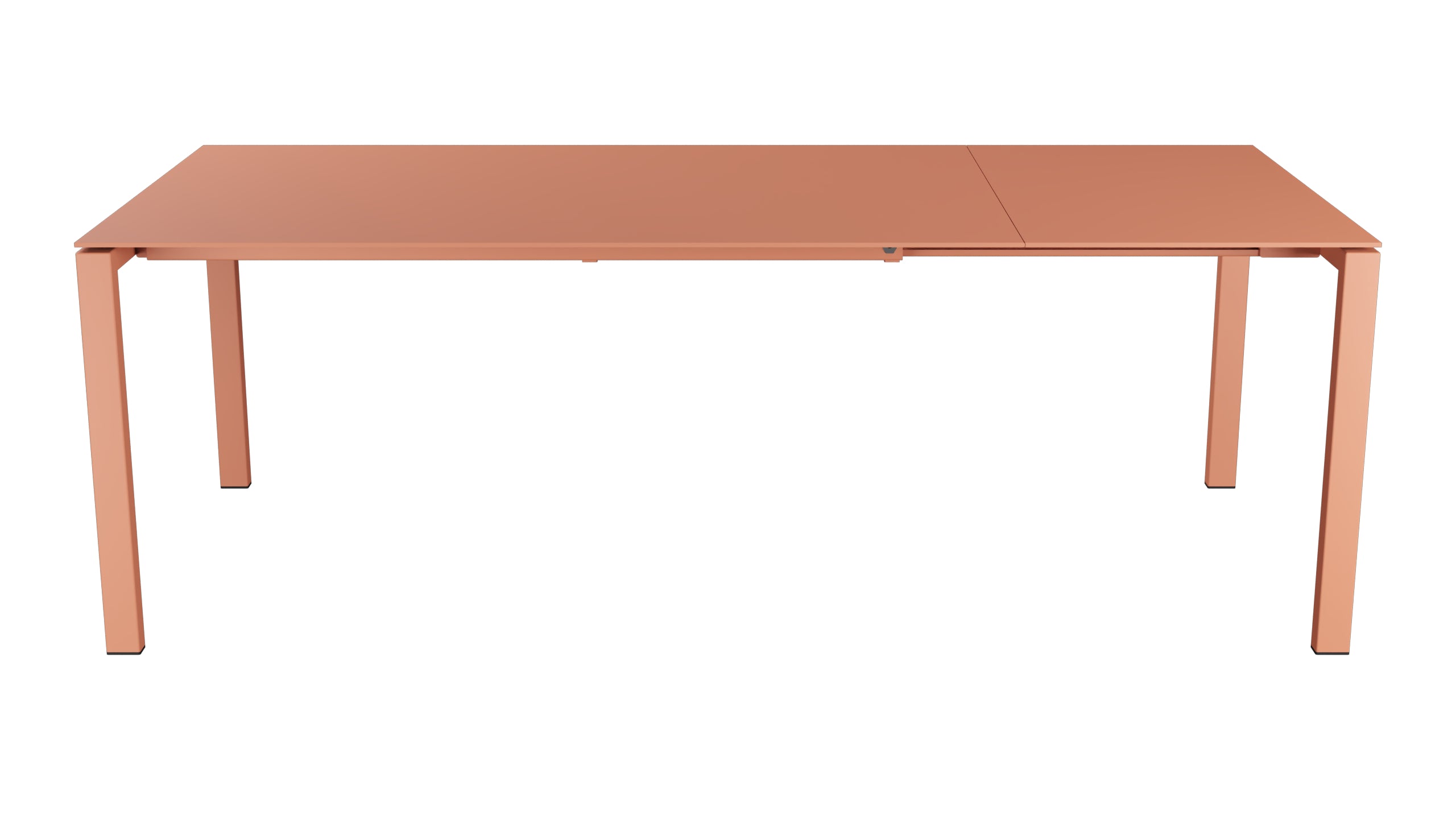 Luzern Glasfaser-Gartentisch 160/220x100 ausziehbar in Pastellterracotta präsentiert im Onlineshop von KAQTU Design AG. Gartentisch ist von Schaffner