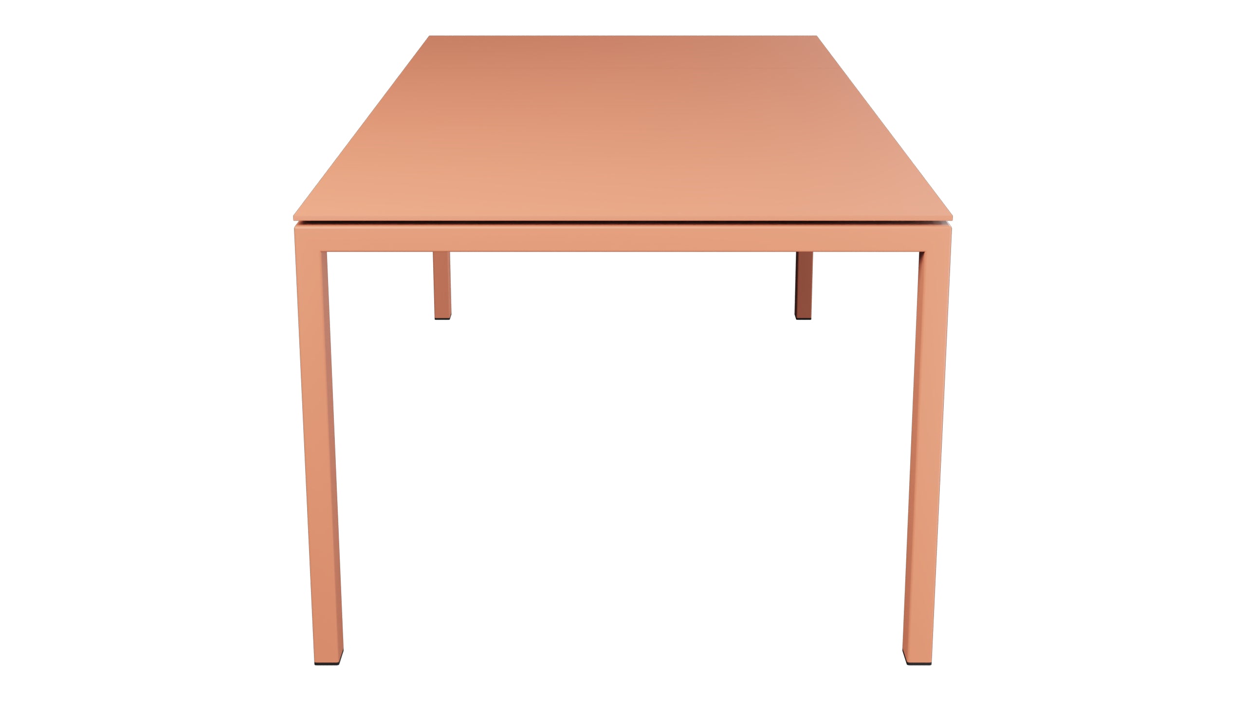 Luzern Glasfaser-Gartentisch 160/220x100 ausziehbar in Pastellterracotta präsentiert im Onlineshop von KAQTU Design AG. Gartentisch ist von Schaffner