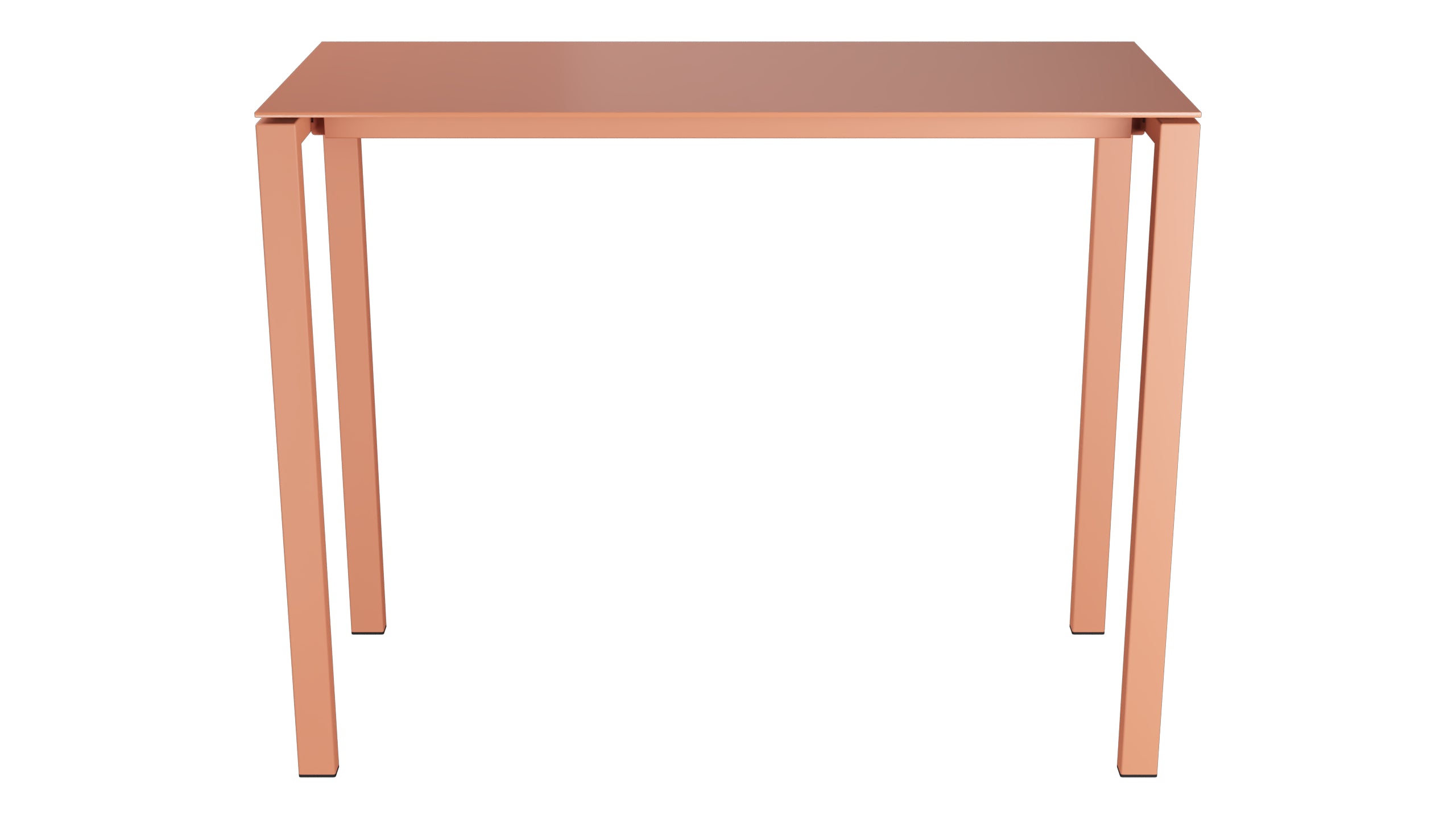 Luzern Glasfaser-Stehtisch Outdoor Decor 140x60 in Pastellterracotta präsentiert im Onlineshop von KAQTU Design AG. Hochtisch Outdoor ist von Schaffner