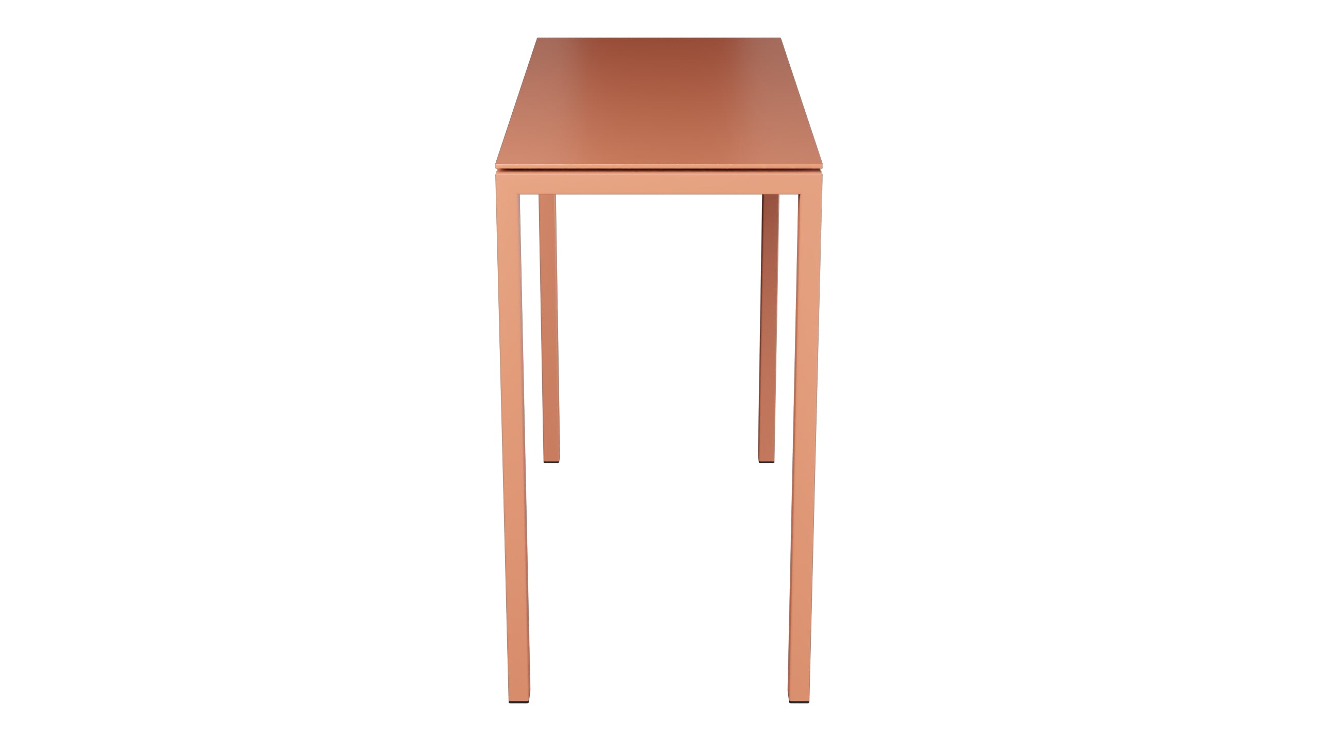 Luzern Glasfaser-Stehtisch Outdoor Decor 140x60 in Pastellterracotta präsentiert im Onlineshop von KAQTU Design AG. Hochtisch Outdoor ist von Schaffner