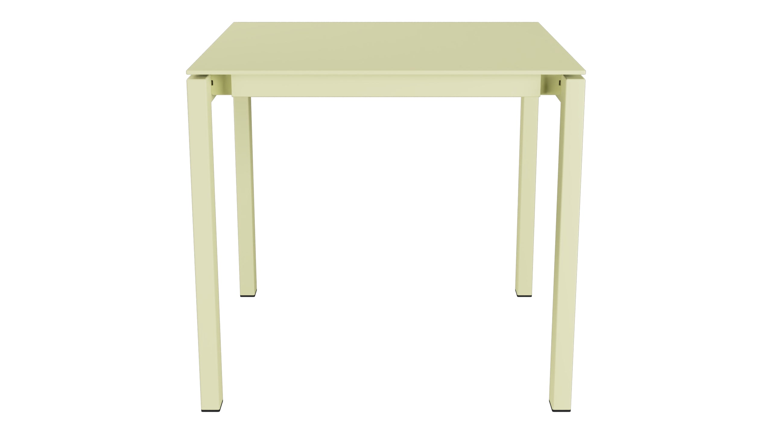 Luzern Glasfaser-Gartentisch Decor 80x80 in Buchsbaumgelb präsentiert im Onlineshop von KAQTU Design AG. Gartentisch ist von Schaffner
