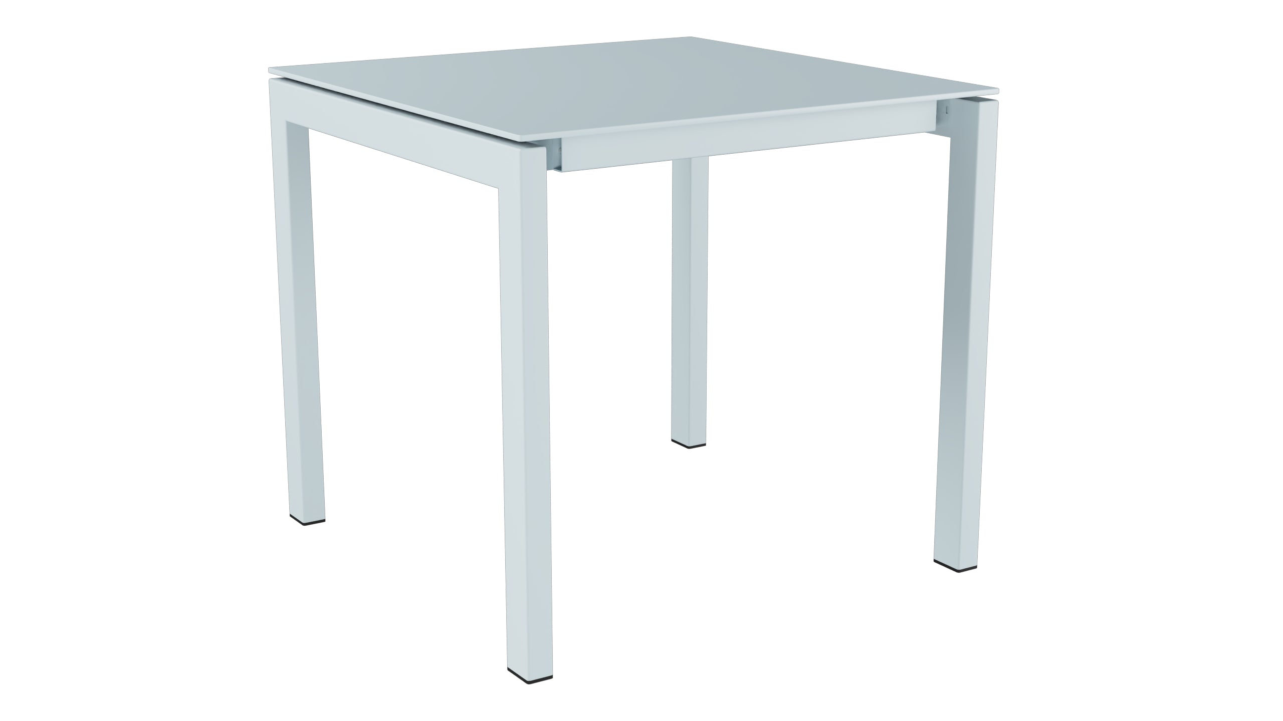 Luzern Glasfaser-Gartentisch Decor 80x80 in Pastellblau präsentiert im Onlineshop von KAQTU Design AG. Gartentisch ist von Schaffner