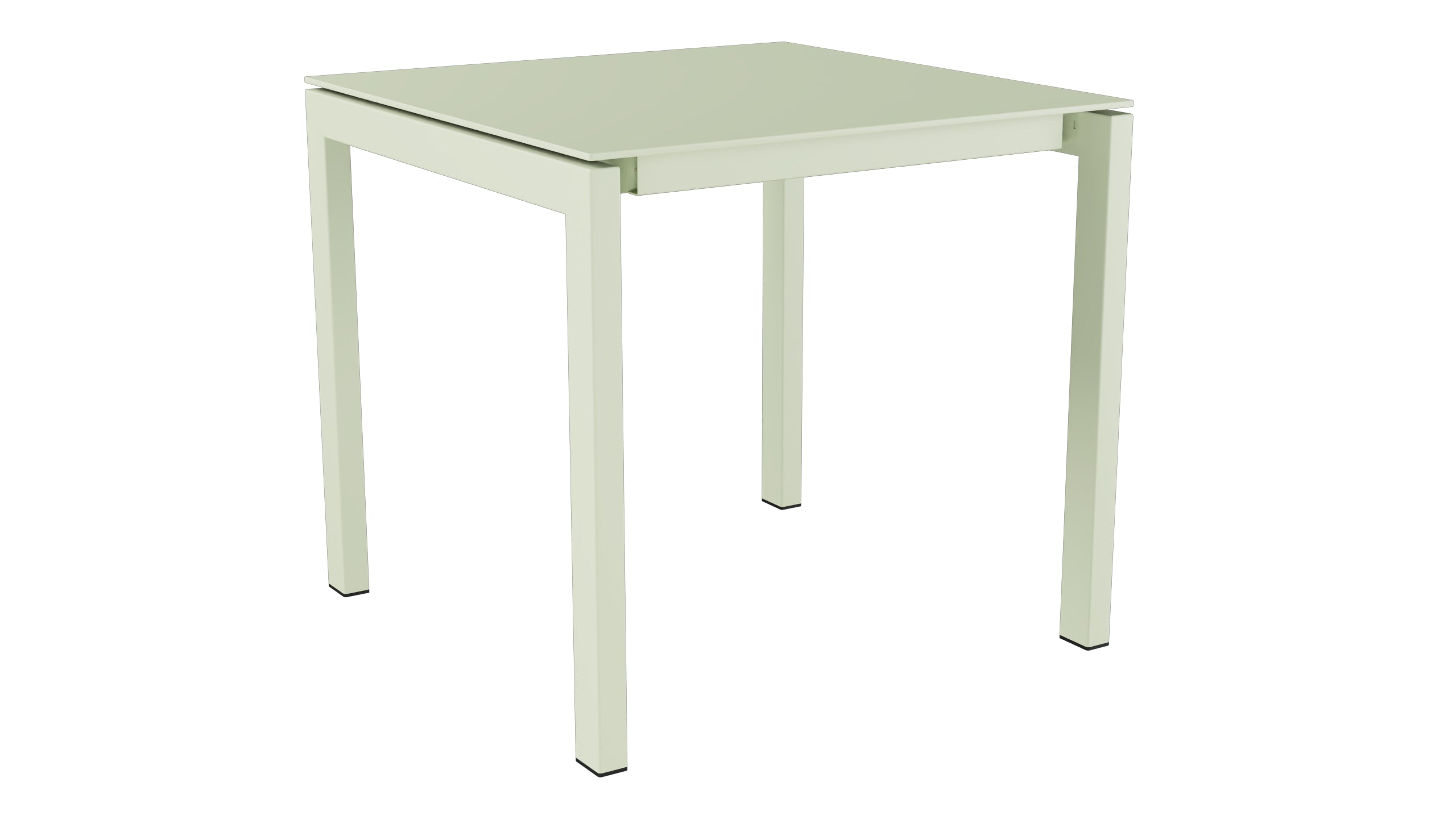 Luzern Glasfaser-Gartentisch Decor 80x80 in Pastellgrün präsentiert im Onlineshop von KAQTU Design AG. Gartentisch ist von Schaffner