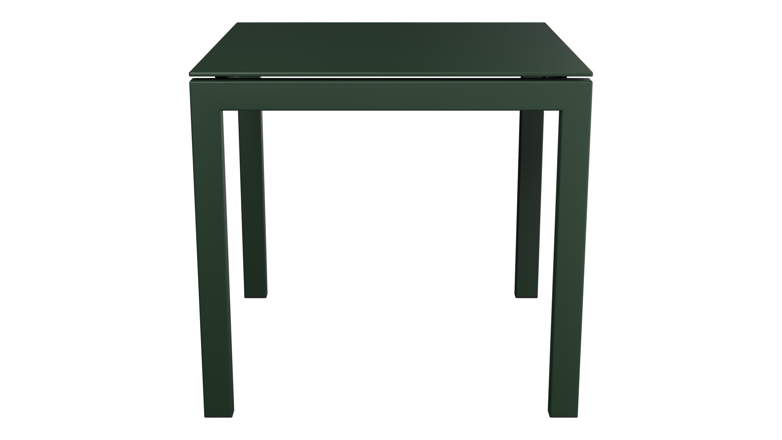 Luzern Glasfaser-Gartentisch Decor 80x80 in Tannengrün präsentiert im Onlineshop von KAQTU Design AG. Gartentisch ist von Schaffner