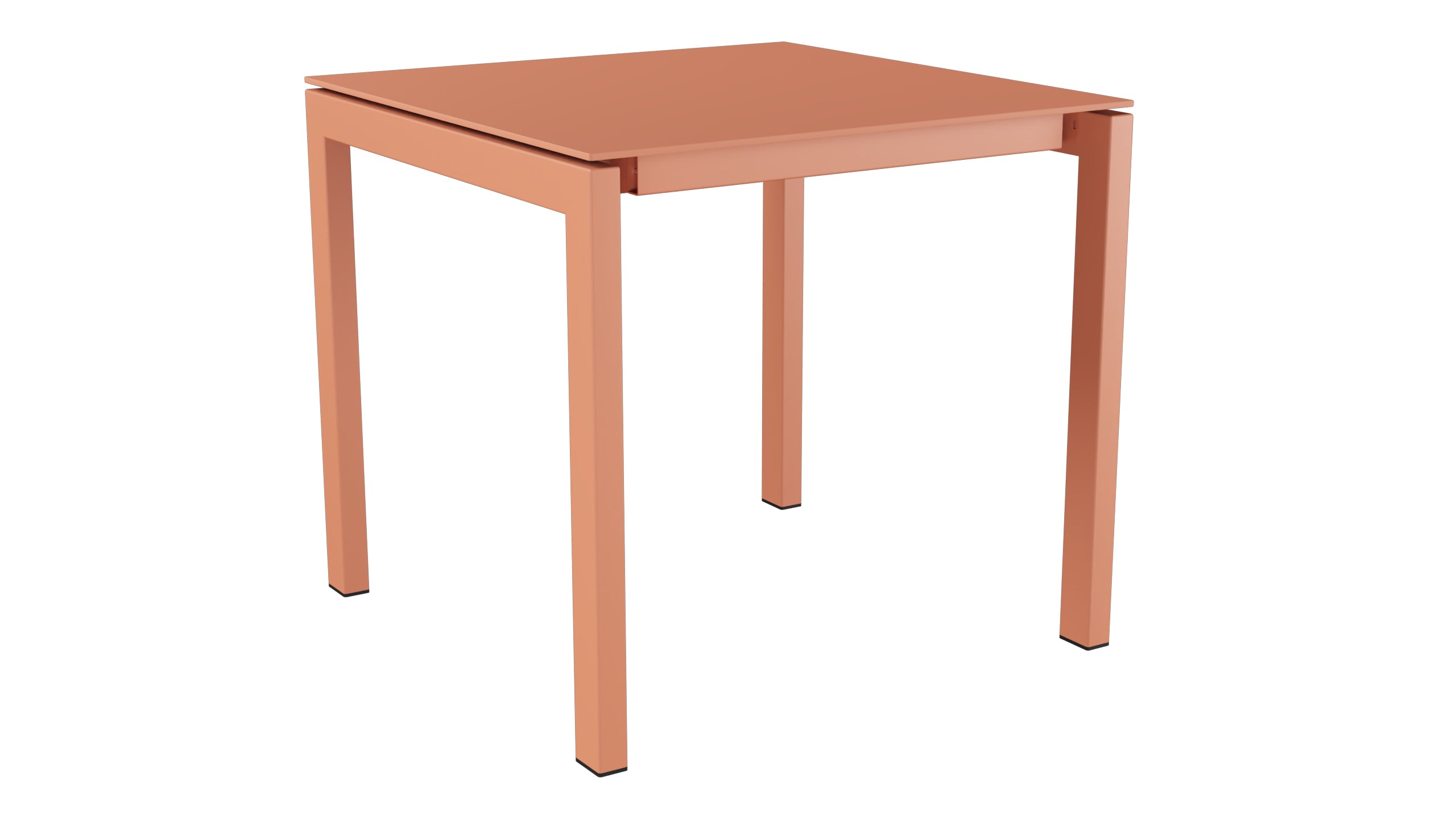 Luzern Glasfaser-Gartentisch Decor 80x80 in Pastellterracotta präsentiert im Onlineshop von KAQTU Design AG. Gartentisch ist von Schaffner