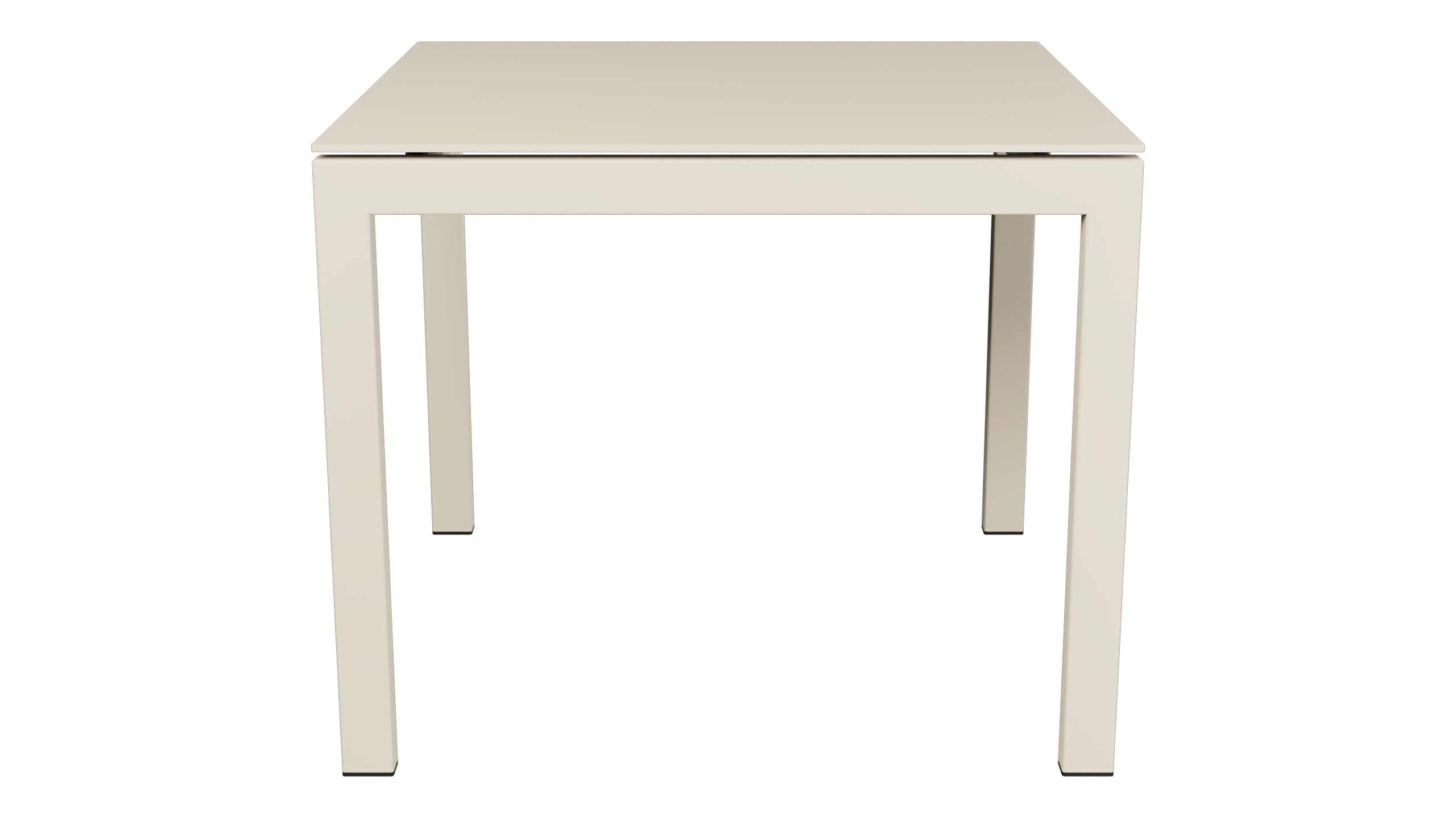 Luzern Glasfaser-Gartentisch Decor 90x90 in Pastellsand präsentiert im Onlineshop von KAQTU Design AG. Gartentisch ist von Schaffner