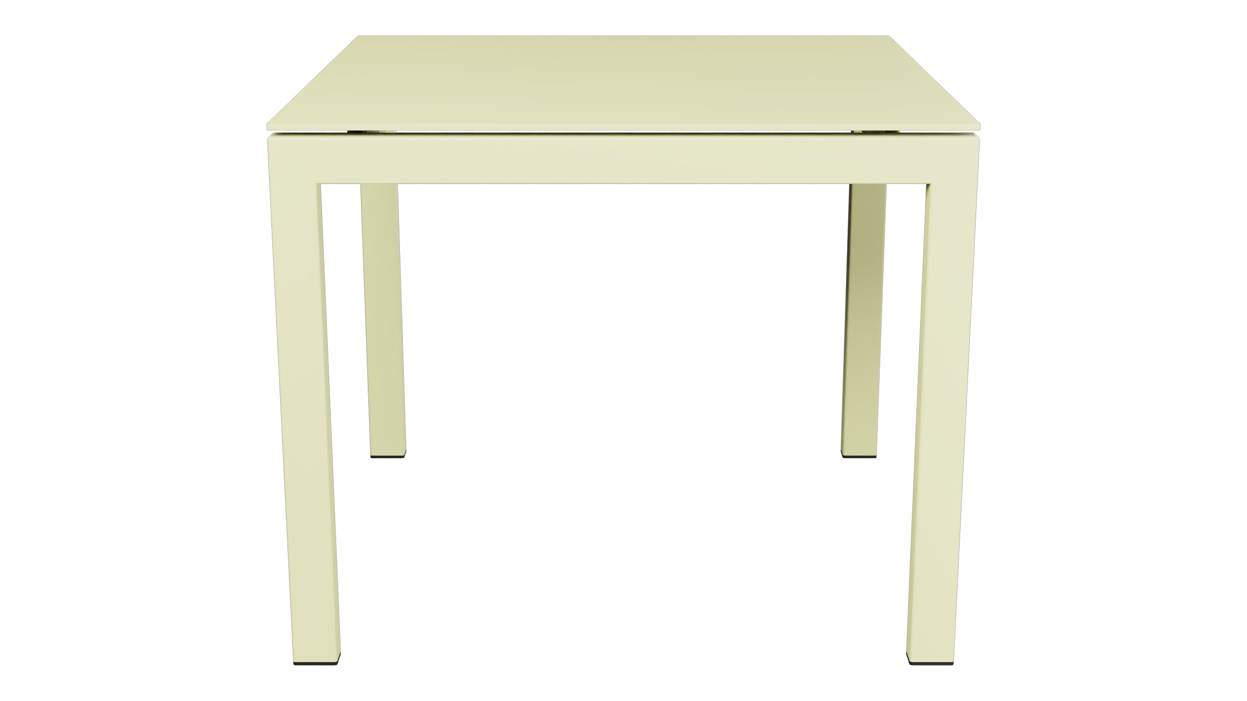 Luzern Glasfaser-Gartentisch Decor 90x90 in Buchsbaumgelb präsentiert im Onlineshop von KAQTU Design AG. Gartentisch ist von Schaffner