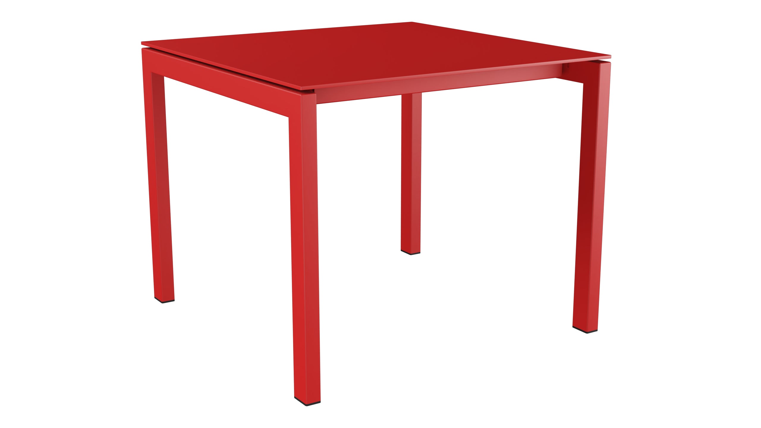 Luzern Glasfaser-Gartentisch Decor 90x90 in Rot präsentiert im Onlineshop von KAQTU Design AG. Gartentisch ist von Schaffner