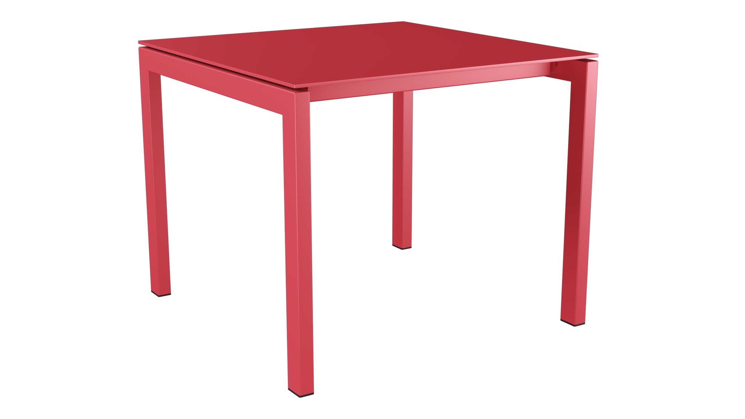 Luzern Glasfaser-Gartentisch Decor 90x90 in Ahornrot präsentiert im Onlineshop von KAQTU Design AG. Gartentisch ist von Schaffner
