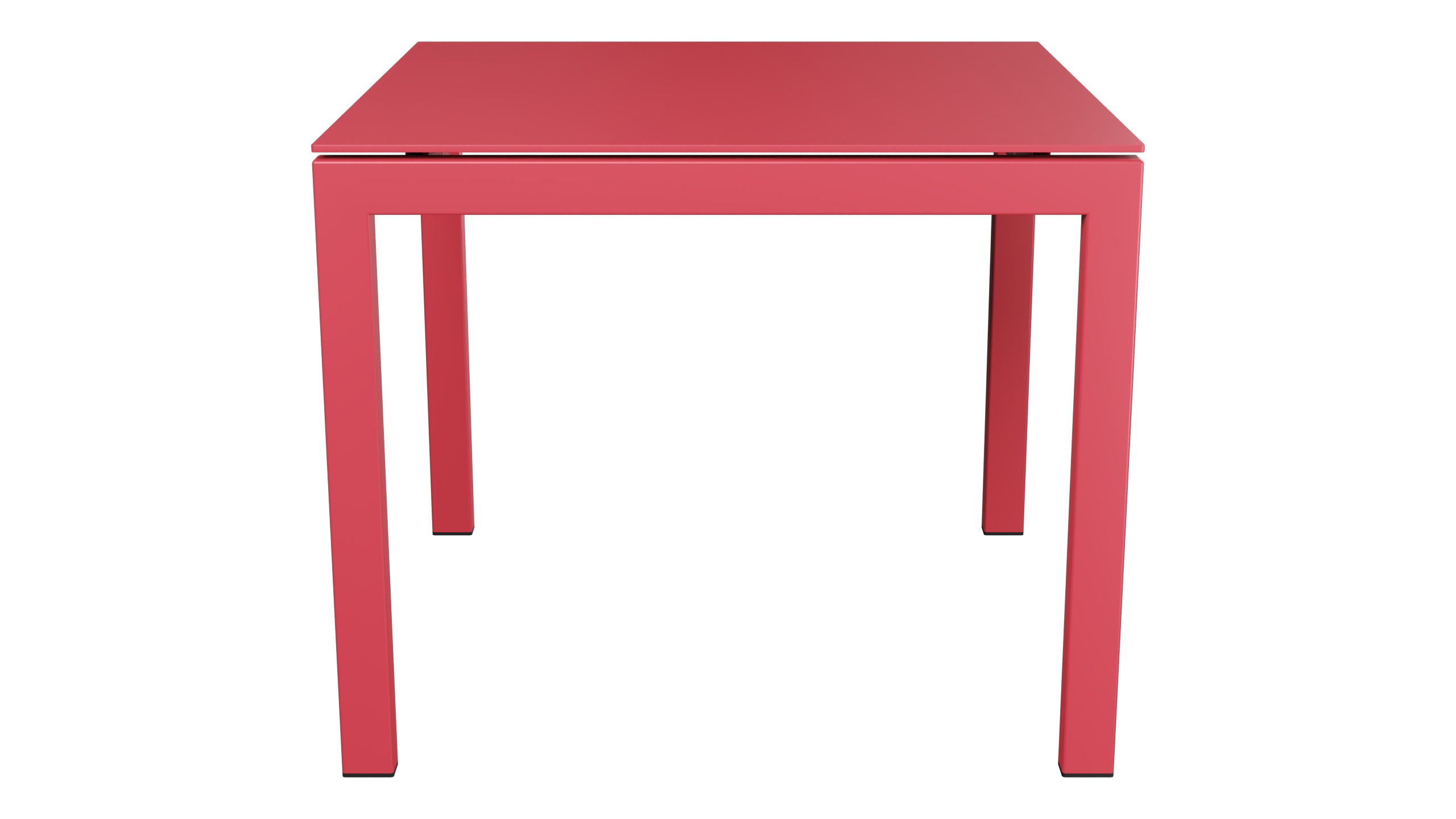 Luzern Glasfaser-Gartentisch Decor 90x90 in Ahornrot präsentiert im Onlineshop von KAQTU Design AG. Gartentisch ist von Schaffner