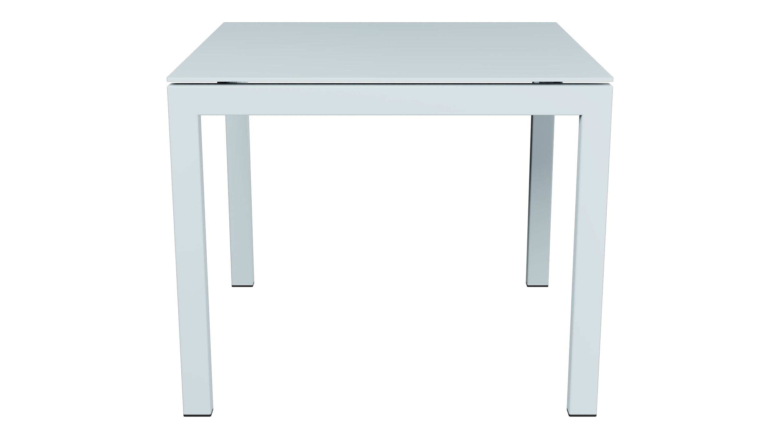 Luzern Glasfaser-Gartentisch Decor 90x90 in Pastellblau präsentiert im Onlineshop von KAQTU Design AG. Gartentisch ist von Schaffner