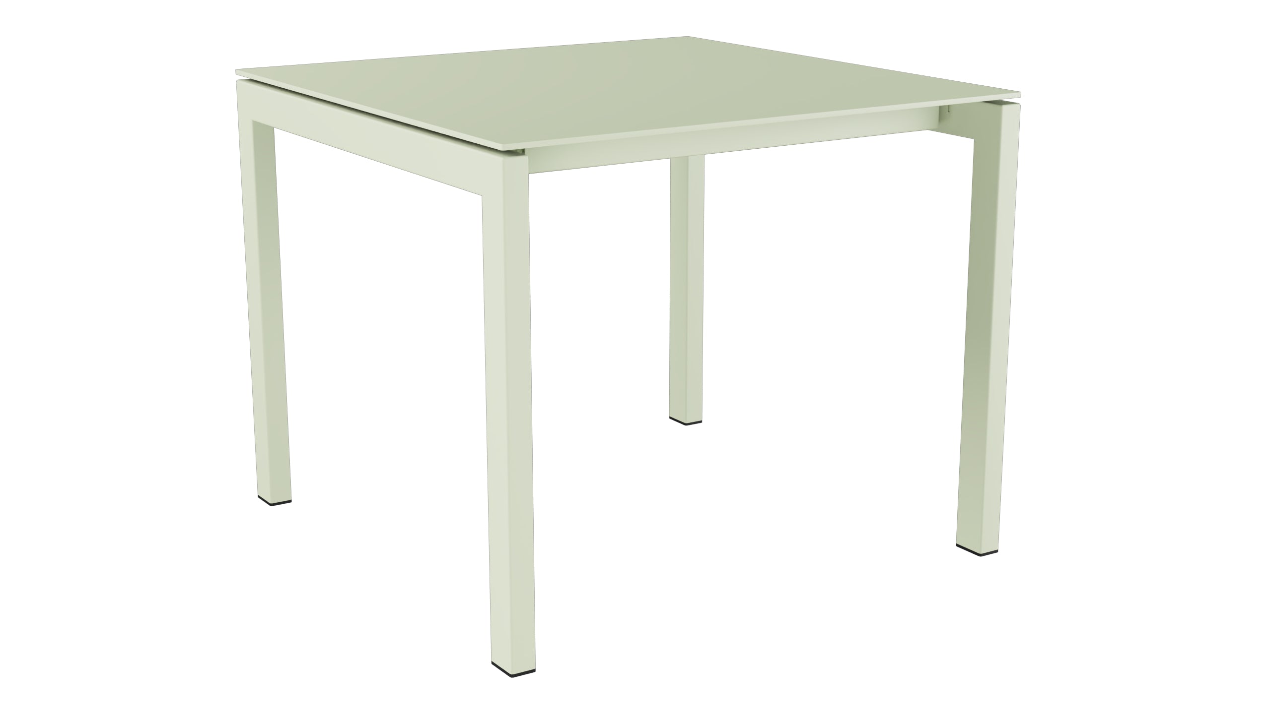Luzern Glasfaser-Gartentisch Decor 90x90 in Pastellgrün präsentiert im Onlineshop von KAQTU Design AG. Gartentisch ist von Schaffner