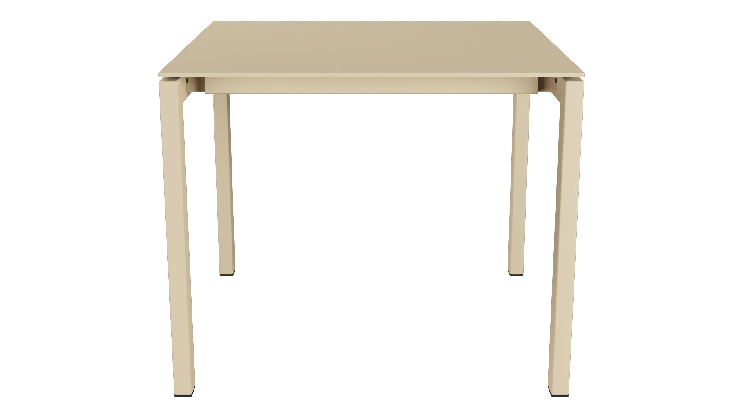 Luzern Glasfaser-Gartentisch Decor 90x90 in Pastellbraun präsentiert im Onlineshop von KAQTU Design AG. Gartentisch ist von Schaffner