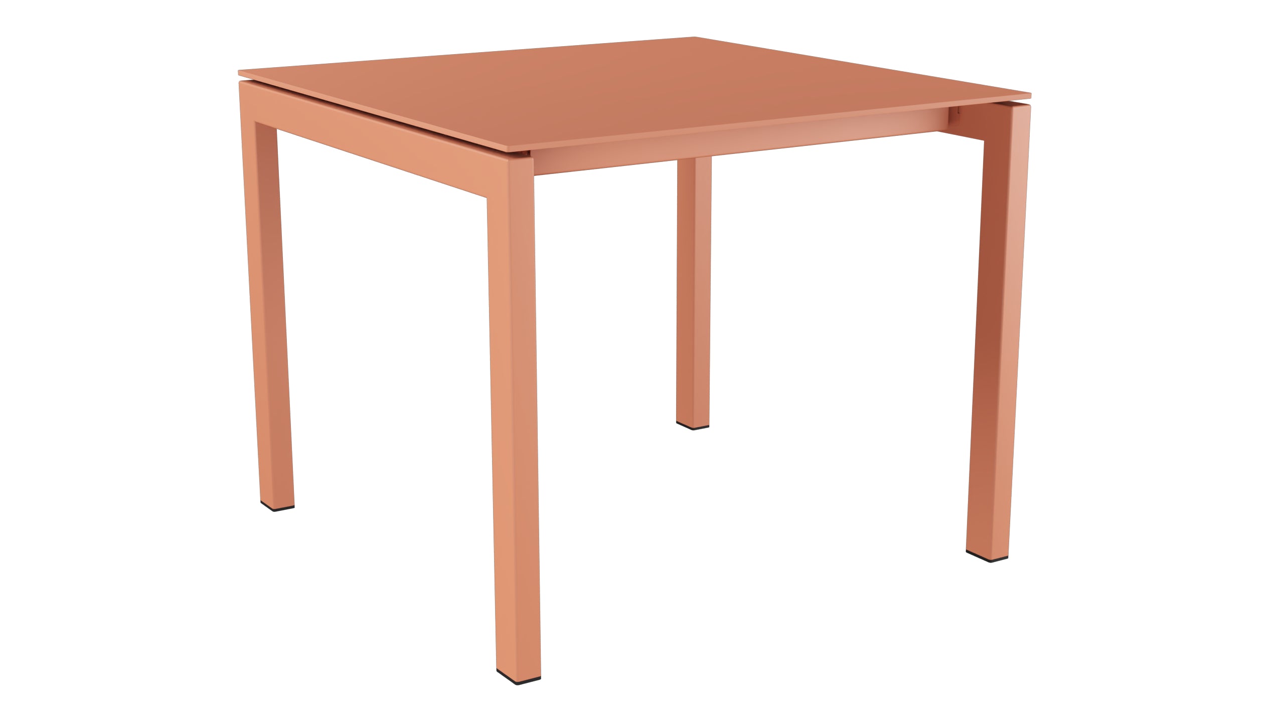 Luzern Glasfaser-Gartentisch Decor 90x90 in Pastellterracotta präsentiert im Onlineshop von KAQTU Design AG. Gartentisch ist von Schaffner