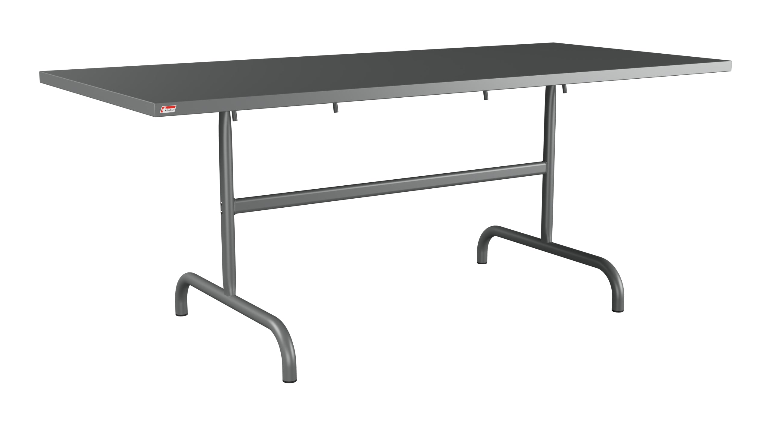 Säntis Metall-Gartentisch 180x80 klappbar in Graphit präsentiert im Onlineshop von KAQTU Design AG. Gartentisch ist von Schaffner