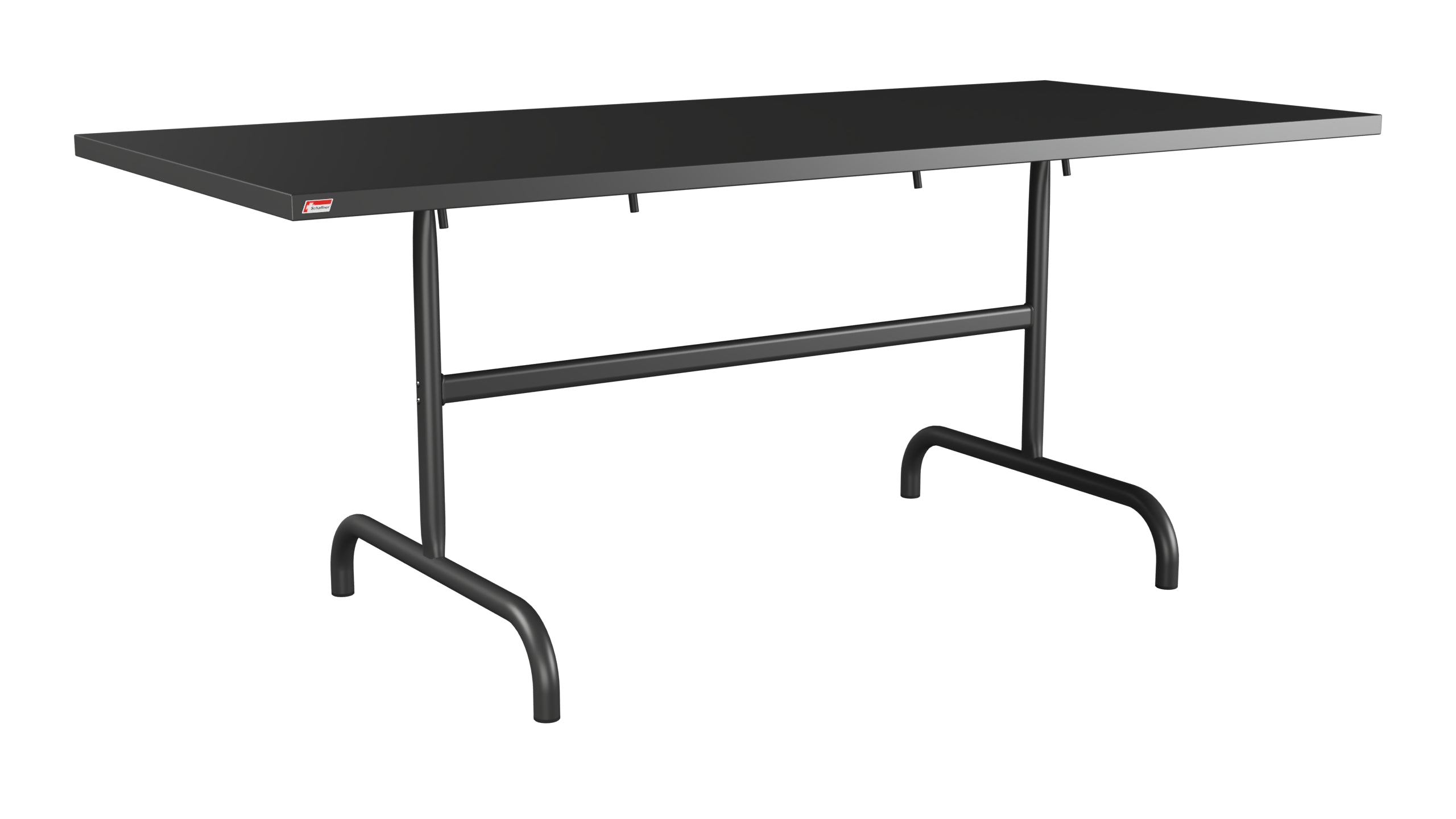 Säntis Metall-Gartentisch 180x80 klappbar in Anthrazit präsentiert im Onlineshop von KAQTU Design AG. Gartentisch ist von Schaffner